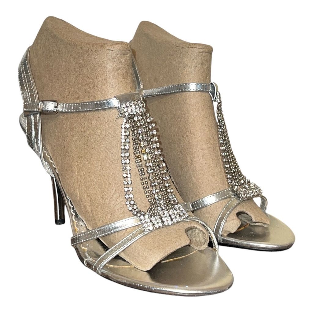 Puma Women's Pierre Dumas Silver Sandals Size 8.5 M Size US 8.5 / IT 38.5 - 1 Thumbnail