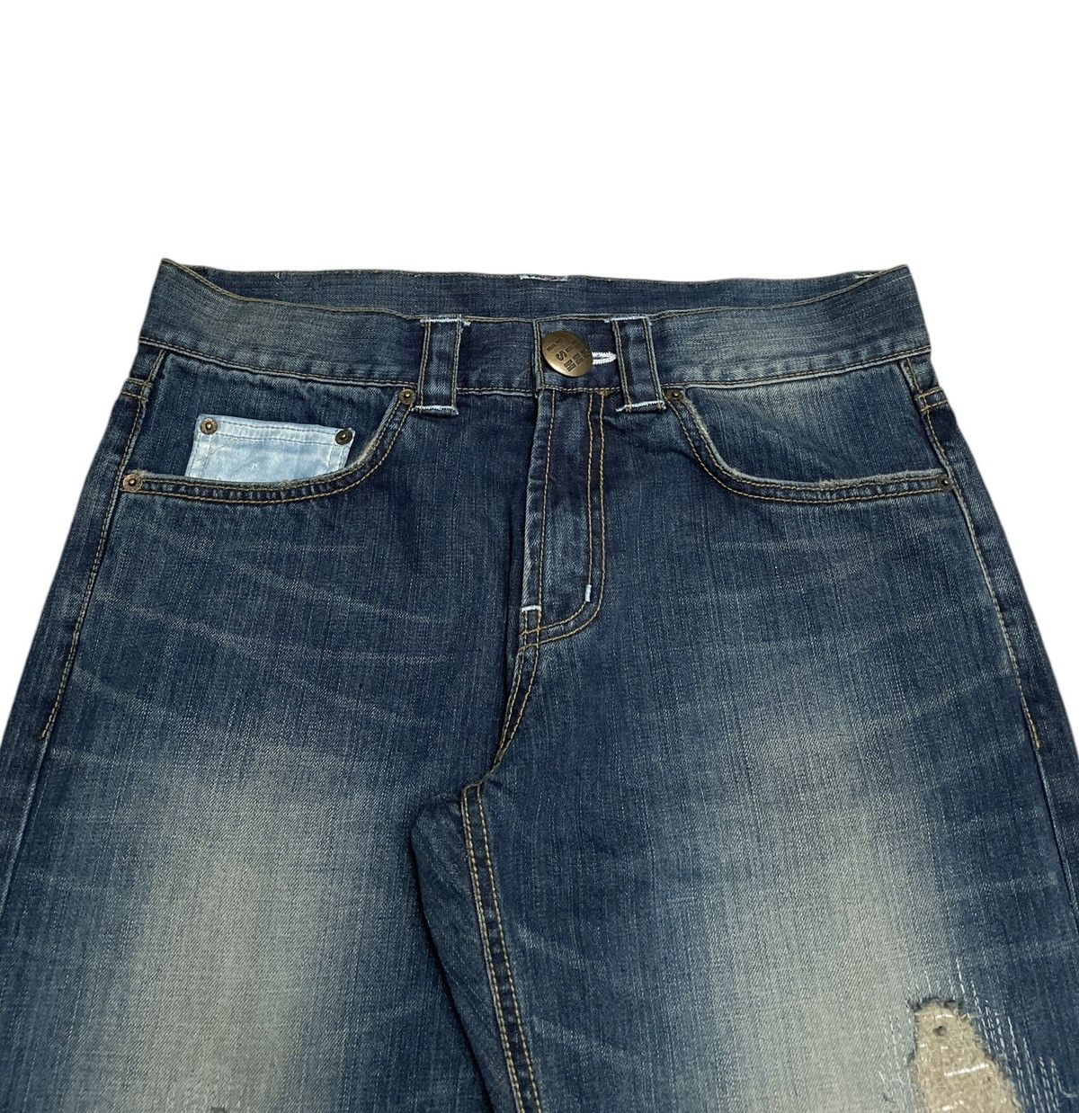 If Six Was Nine × Japanese Brand × Vintage Rare Design Vintage Japanese Brand Unfinished Jeans 2000s Size US 33 - 3 Thumbnail