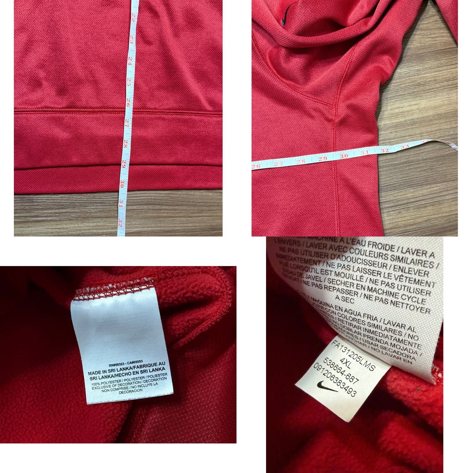 Nike Nike Tampa Bay Buccaneers On Field Player Issued Therma-FIT Red Pullover Sz 4XL Size US XXL / EU 58 / 5 - 8 Thumbnail