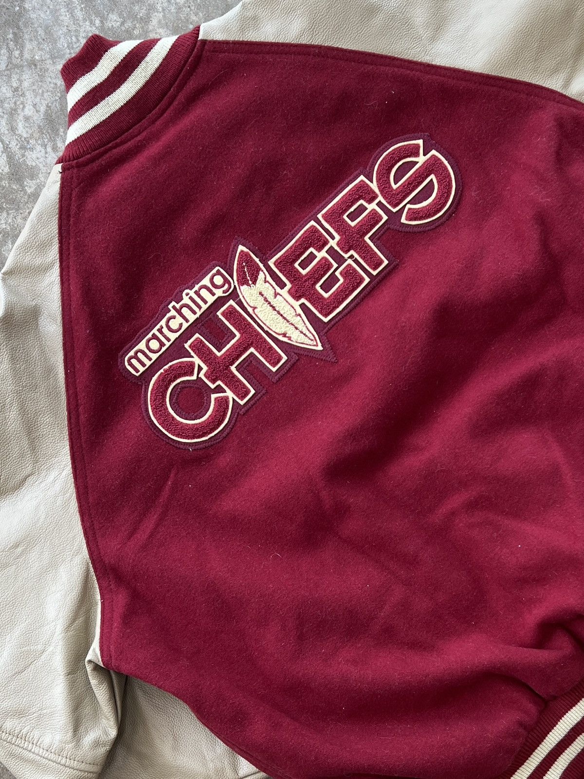 NCAA Vintage 90s Florida State Style Logo letterman Jacket Medium Size US M / EU 48-50 / 2 - 4 Thumbnail
