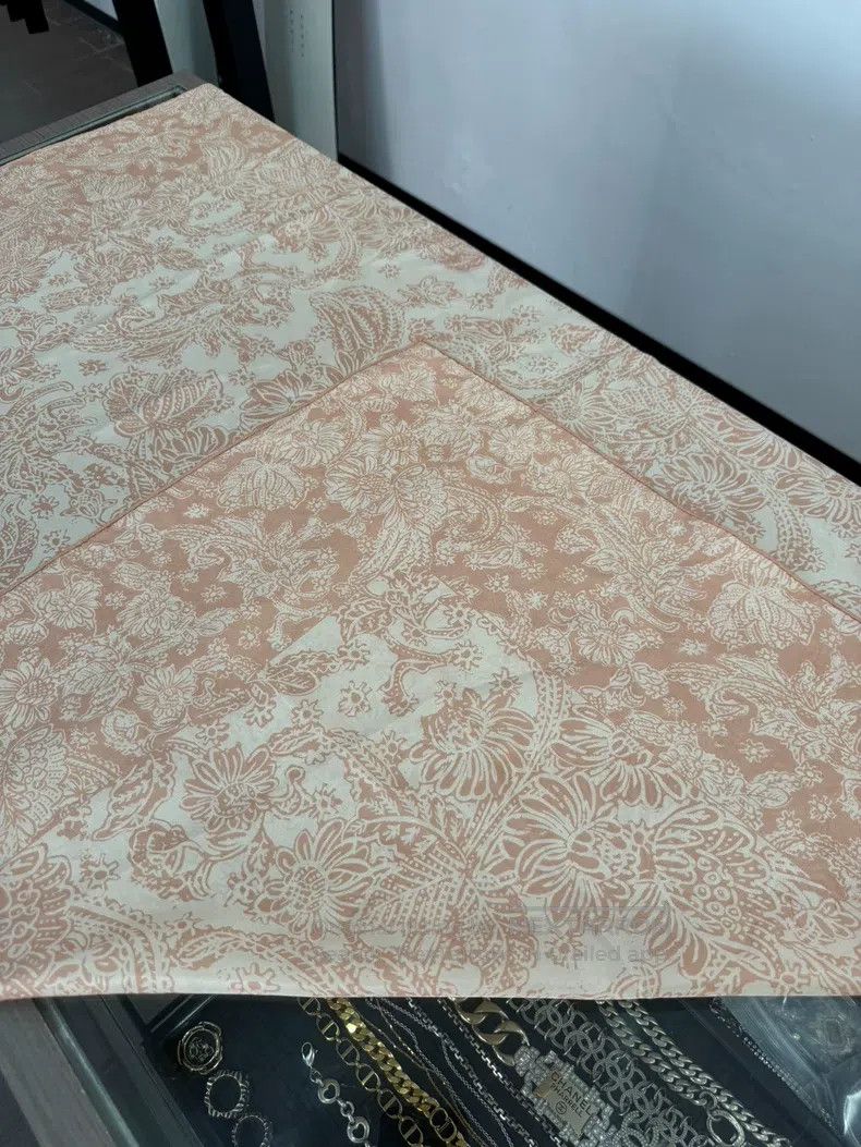 Loro Piana size 120*120cm All-over pink floral logo mulberr