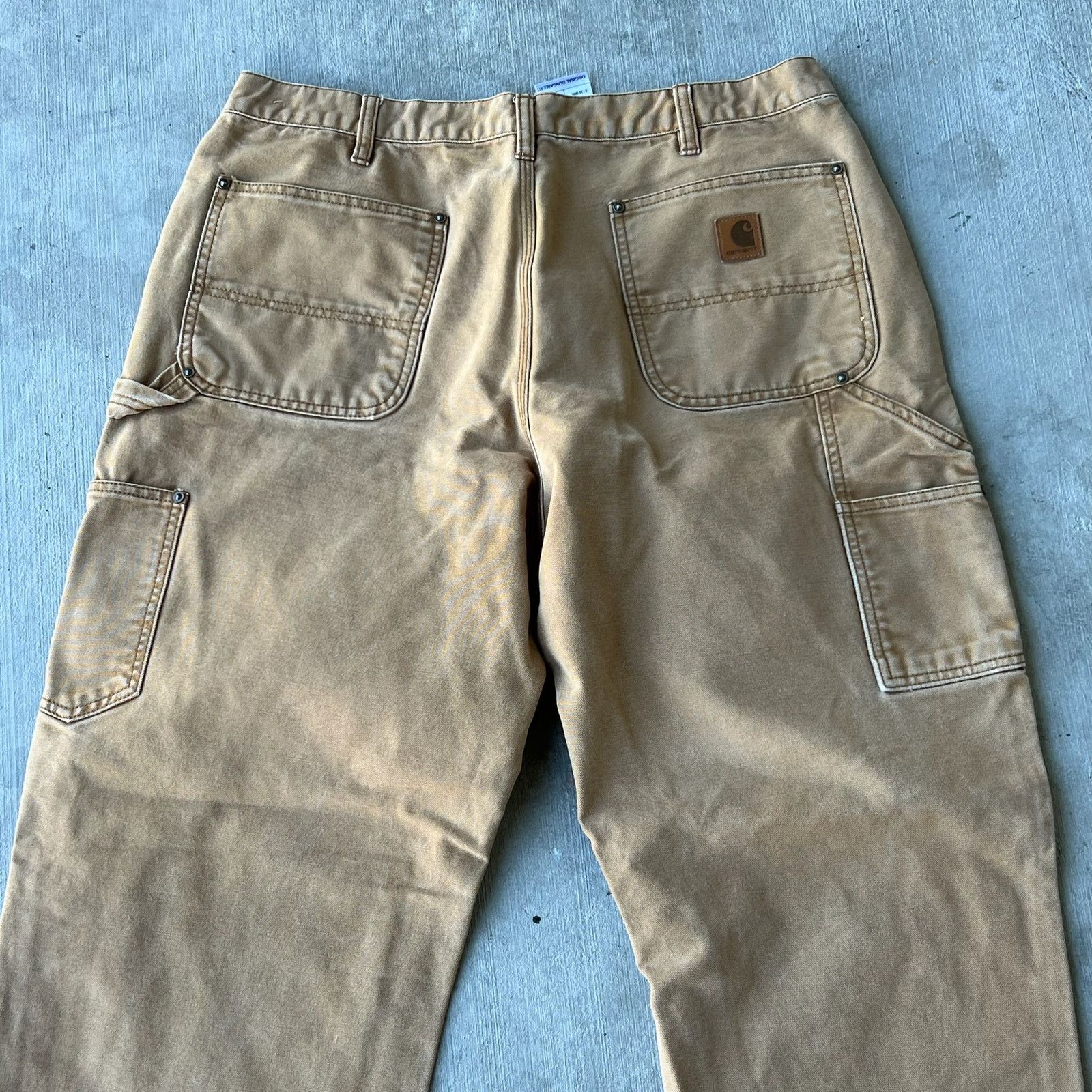 Carhartt × Vintage Carhartt brown double knee work wear carpenter pants Size US 35 - 5 Thumbnail