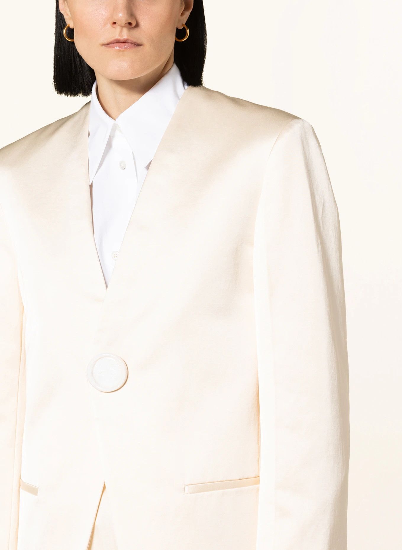 Jil Sander o1y0925 Blazer in Ivory Size M / US 6-8 / IT 42-44 - 2 Thumbnail