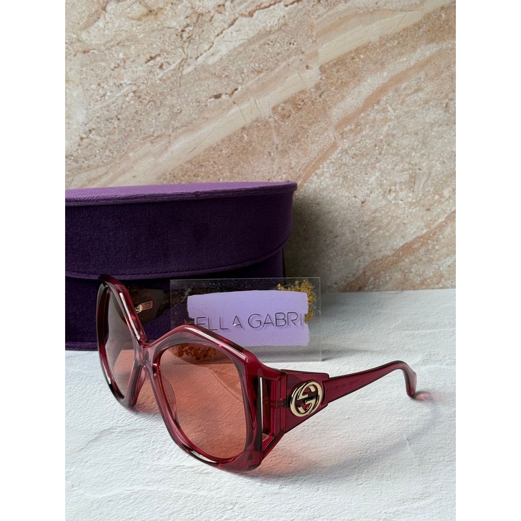 Gucci NEW Gucci GG0875S Pink Oversized Sunglasses Size ONE SIZE - 10 Thumbnail