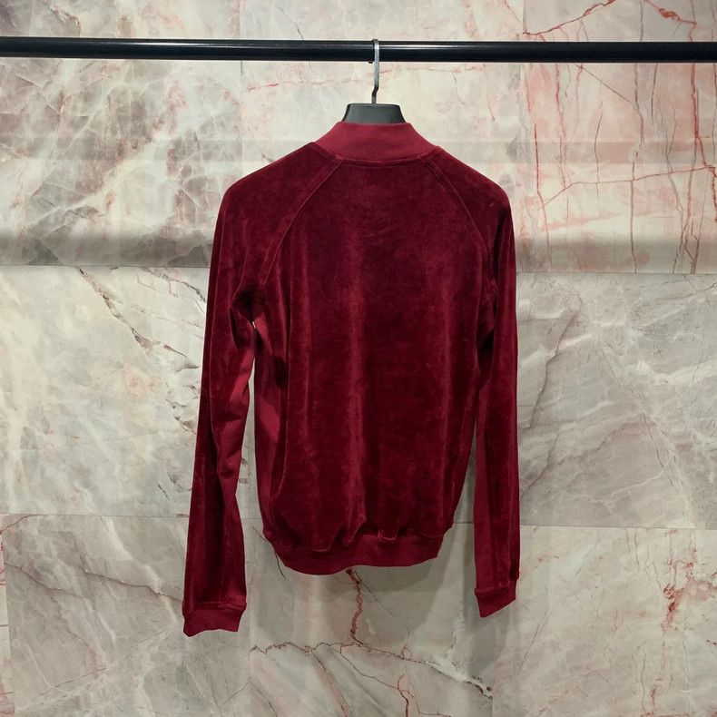 Haider Ackermann haider ackermann Wine red velvet pullover long sleeve Size US M / EU 48-50 / 2 - 2 Thumbnail