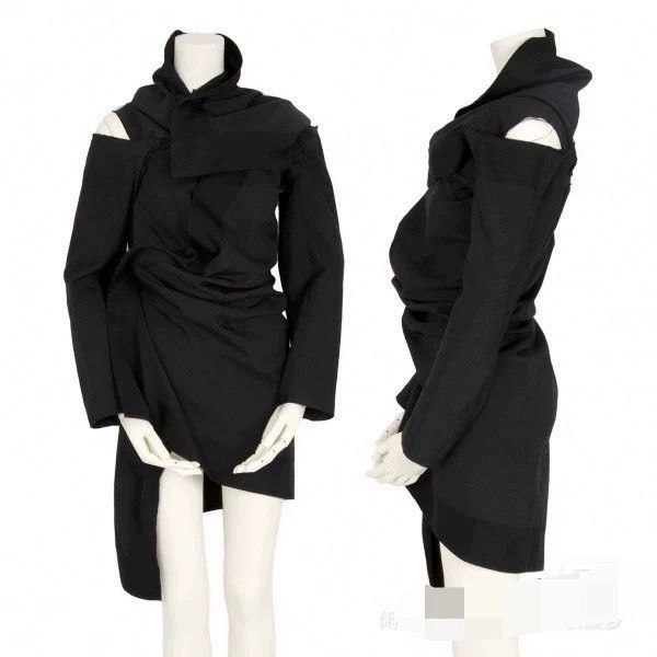 Comme des Garcons Comme des Garcons Black retro deformation coat dress Size S / US 4 / IT 40 - 1 Thumbnail