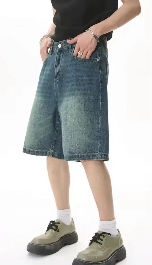 Jean Hamaoka x Katou Washed Y2k Shorts jeans Denim Size US 31 - 1 Thumbnail