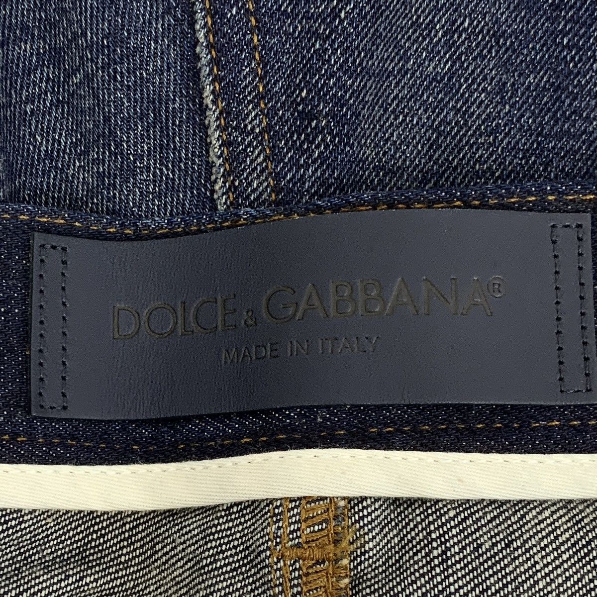 Dolce & Gabbana Dolce Gabbana Dark Blue Distressed Denim Casual Pants K26WX Size US 30 / EU 46 - 7 Thumbnail
