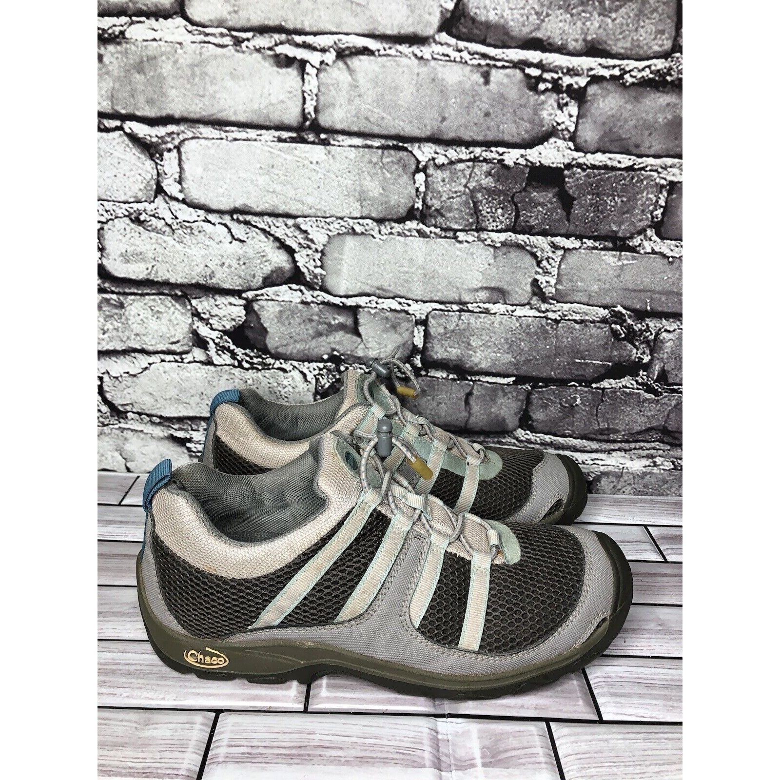 Chaco Chaco Suntrail Mist Gray Mesh Blue Casual Trail Hiking Shoes Size US 7.5 / IT 37.5 - 13 Thumbnail