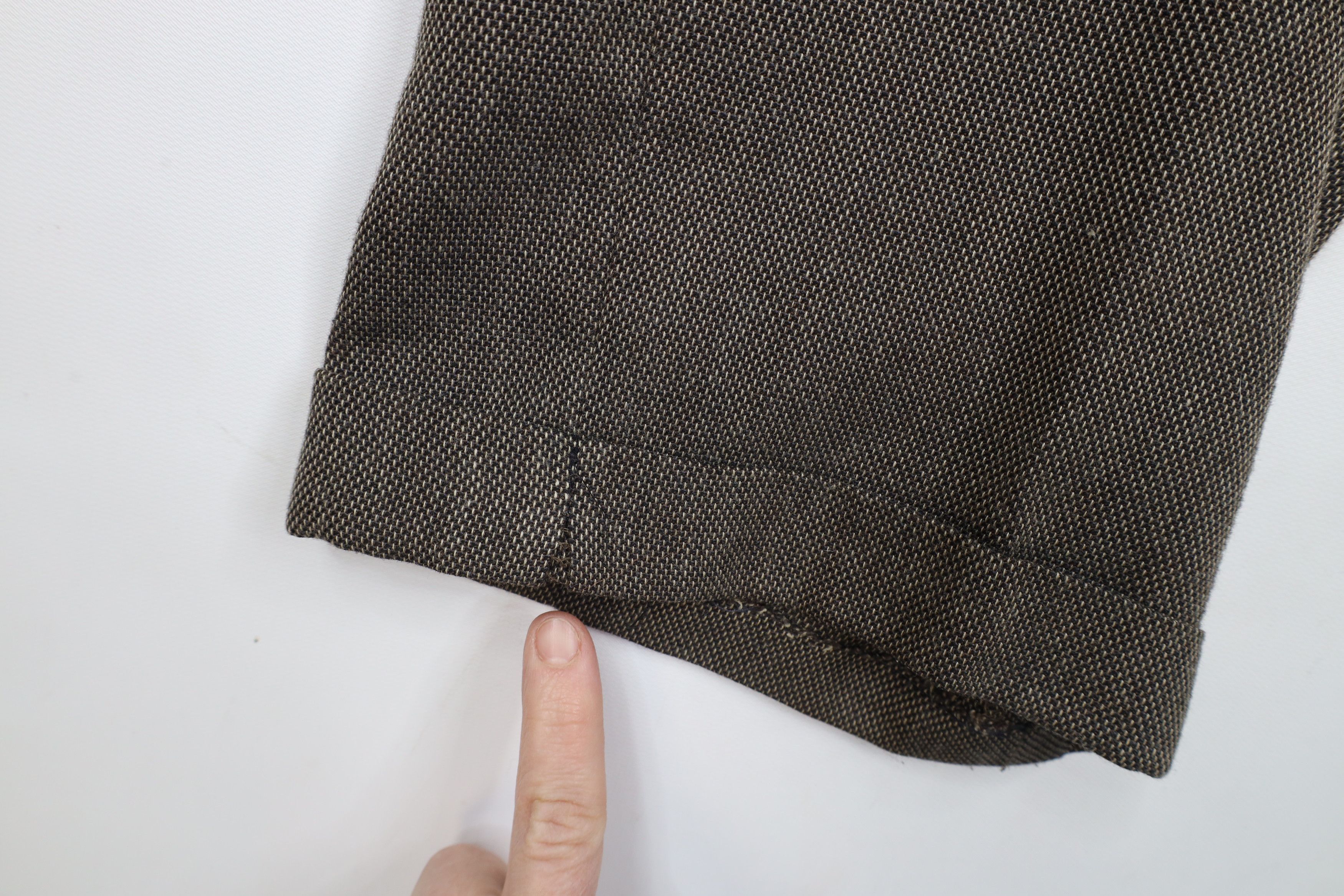 Vintage Vintage 90s Streetwear Rayon Blend Tweed Wide Leg Pants Size US 34 / EU 50 - 5 Thumbnail