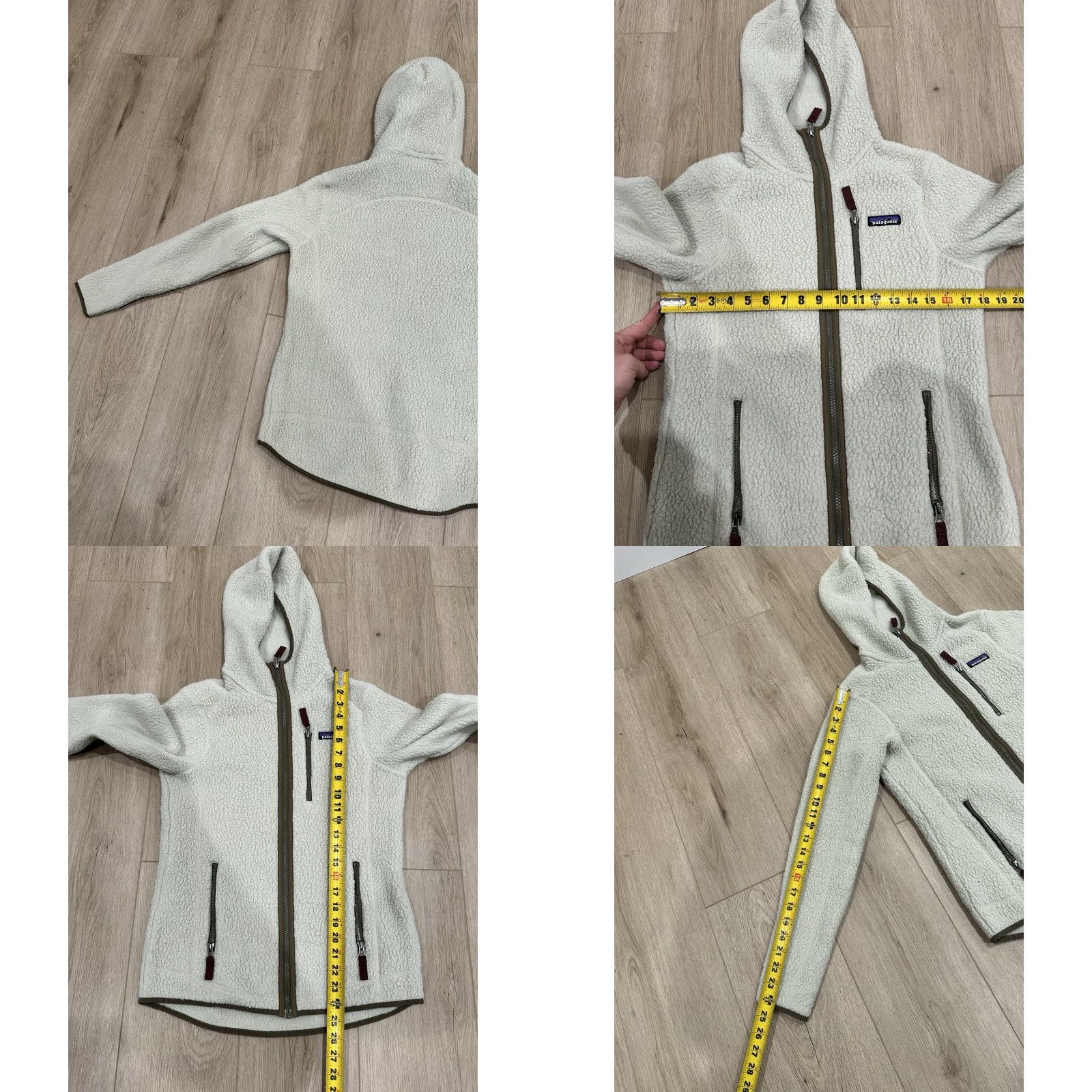 Patagonia Patagonia Jacket Womens S Ivory Fleece Full Zip Hooded Mid-Length 22805 Size S / US 4 / IT 40 - 9 Thumbnail
