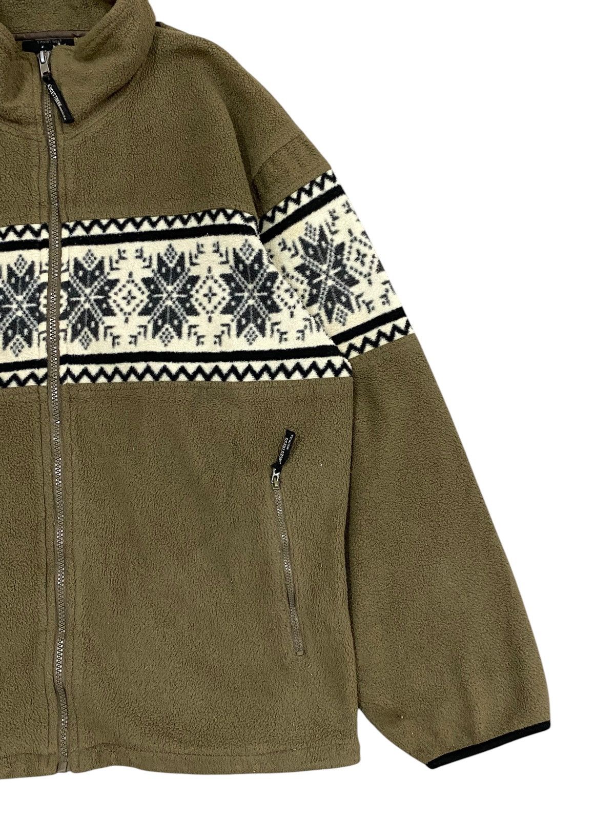 Vintage Vintage NORTH ANCESTRESS Nordic Fleece Jacket - Size L Size US L / EU 52-54 / 3 - 5 Thumbnail