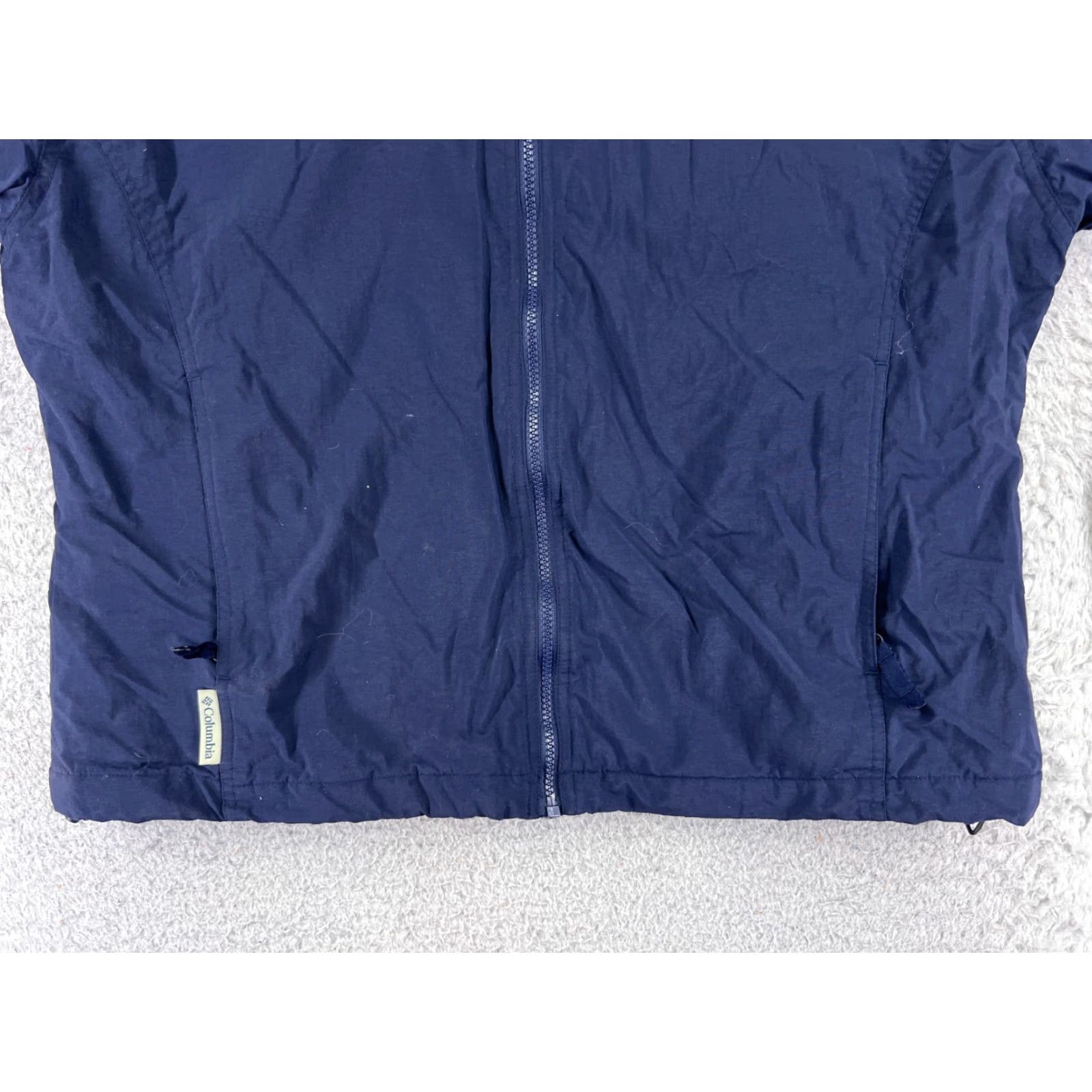Vintage VINTAGE Columbia Jacket Women Large Blue Full Zip Mock Neck Nylon Shell Pockets Size L / US 10 / IT 46 - 5 Thumbnail
