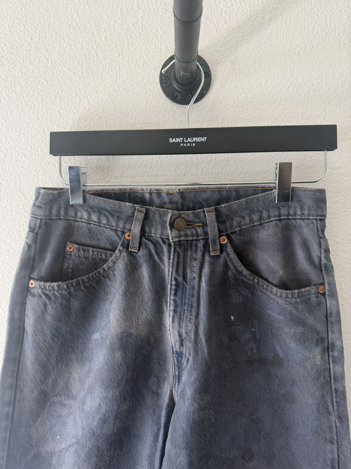 Levi's 1997 Overdyed Orange Tab 505 Denim Jeans Size US 29 - 2 Thumbnail