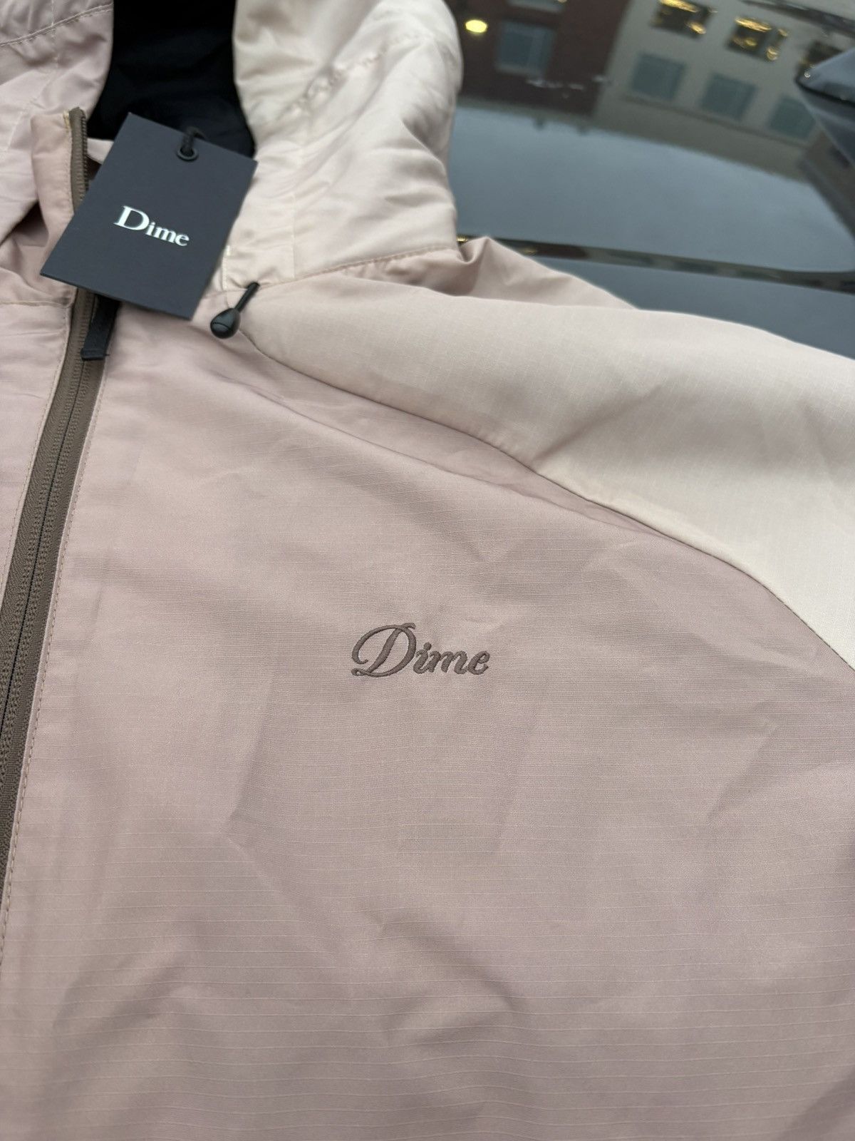 Dime Dime brand new brown light rain jacket Size US L / EU 52-54 / 3 - 2 Thumbnail