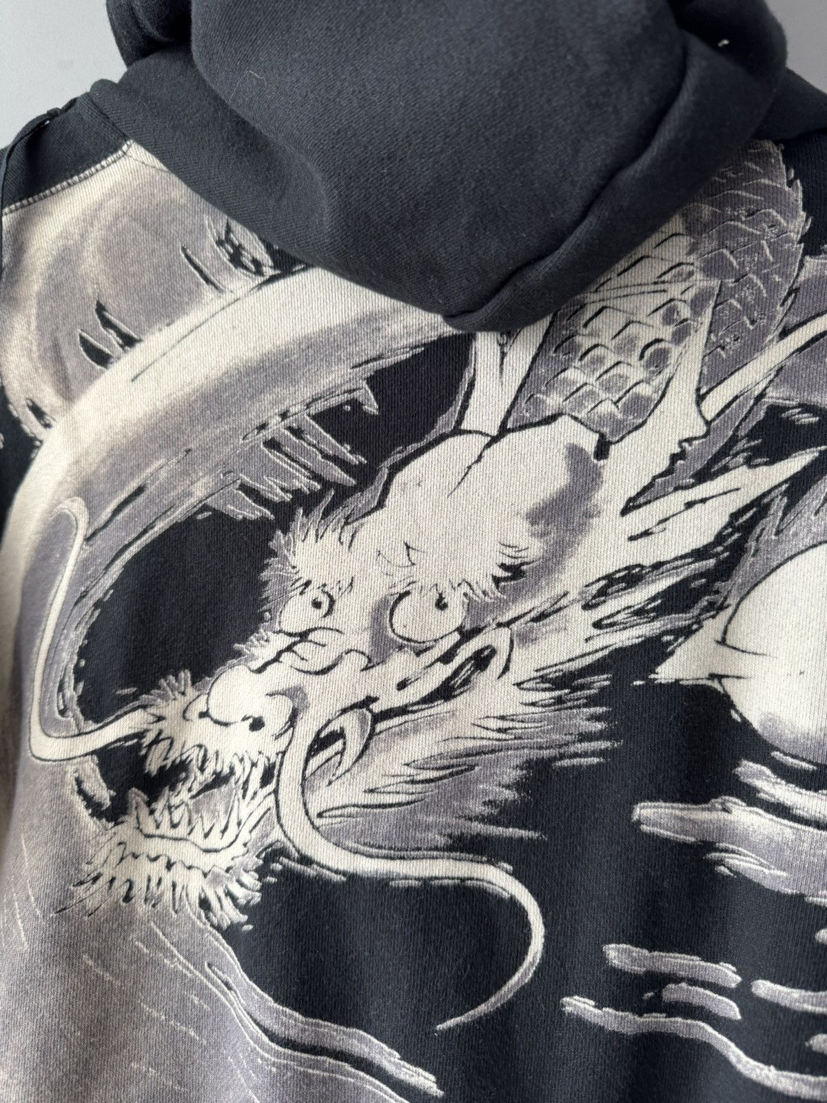 Japanese Brand Vintage Sukajan Dragon Over Print Hoodie Jacket Size US S / EU 44-46 / 1 - 3 Thumbnail