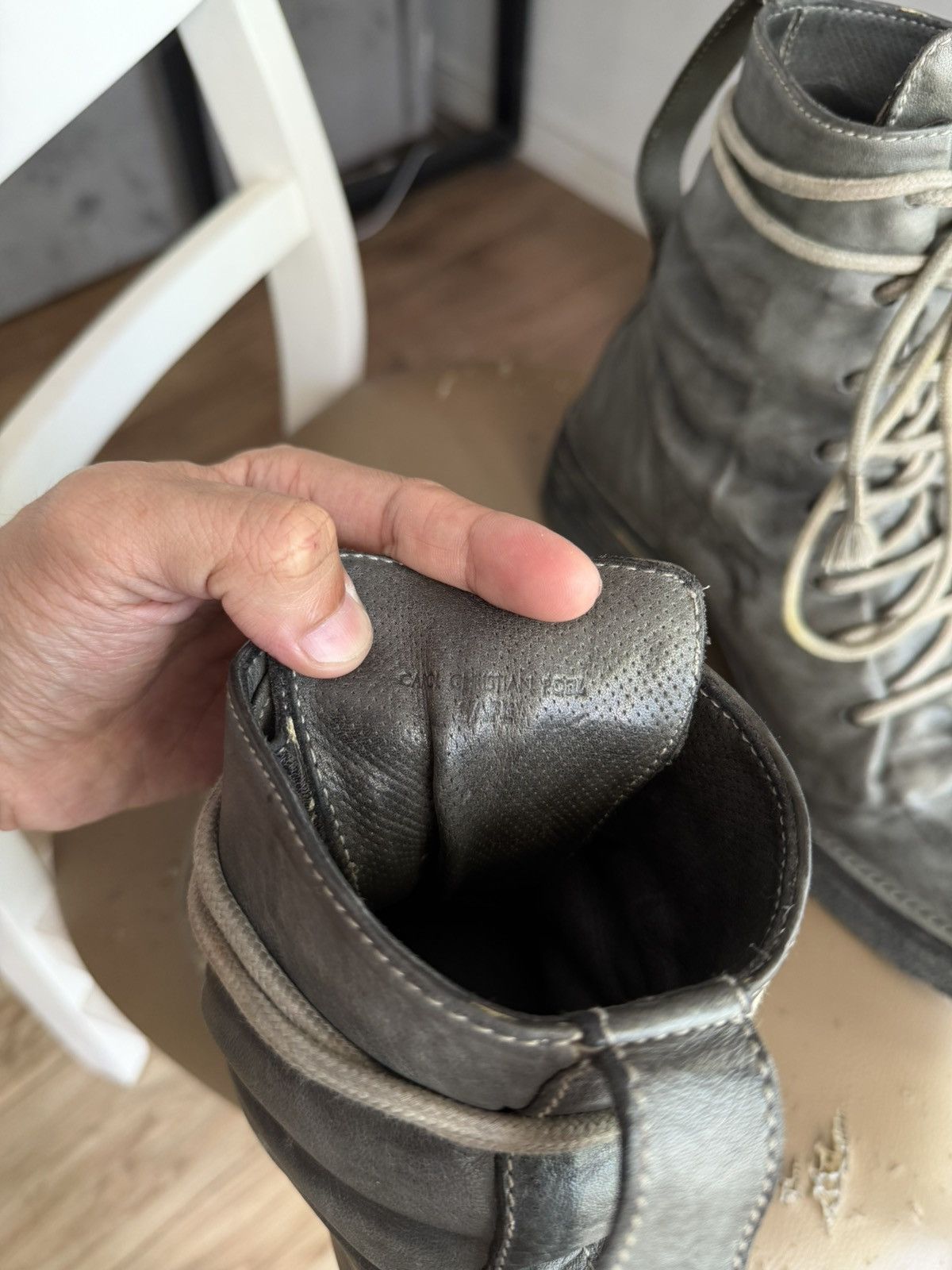Carol Christian Poell Carol Christian Poell Paper Dart Combat Boots Size US 11 / EU 44 - 8 Thumbnail