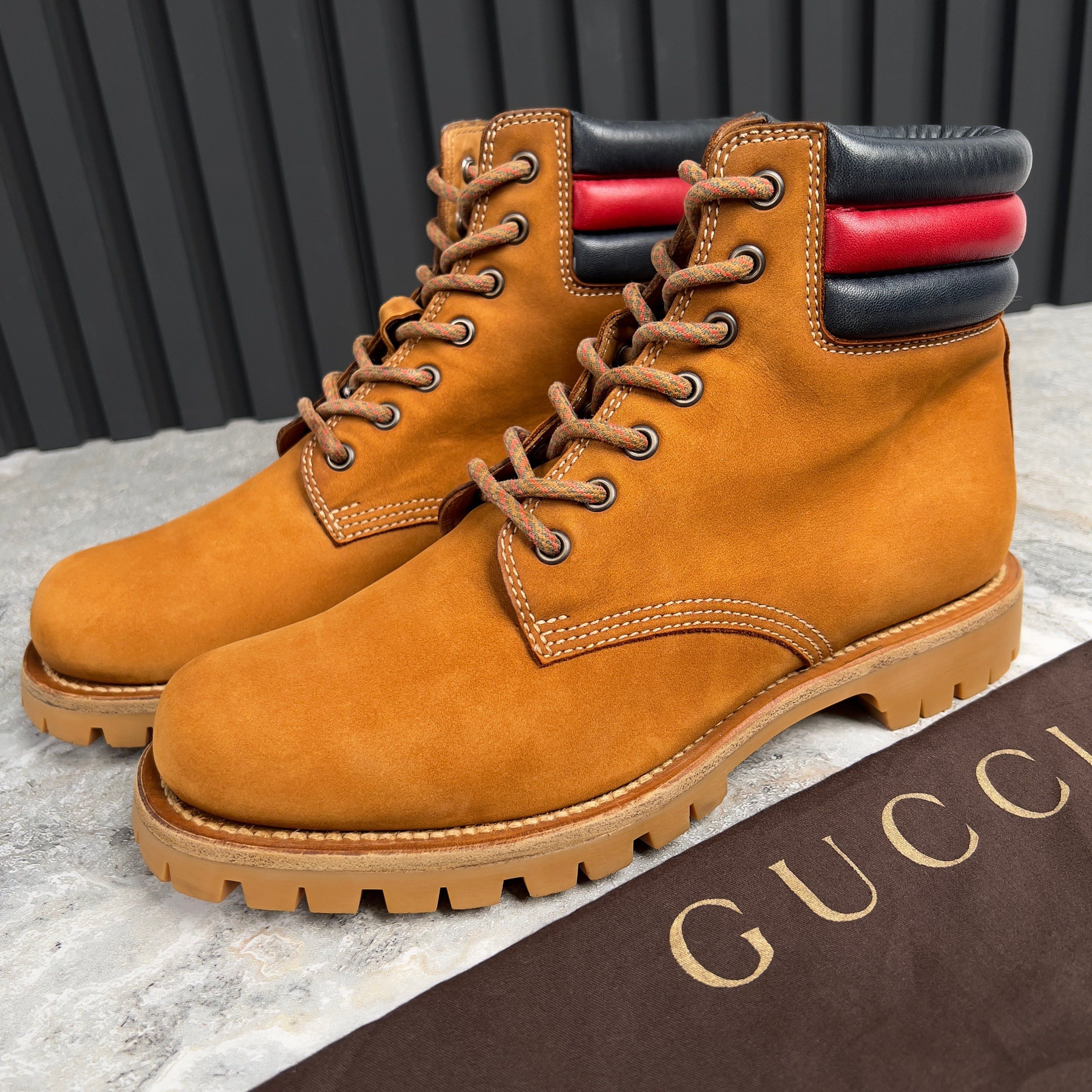 Gucci GUCCI Marland Combat Boots Nubuck Timberland Size US 9.5 / IT 39.5 - 1 Thumbnail