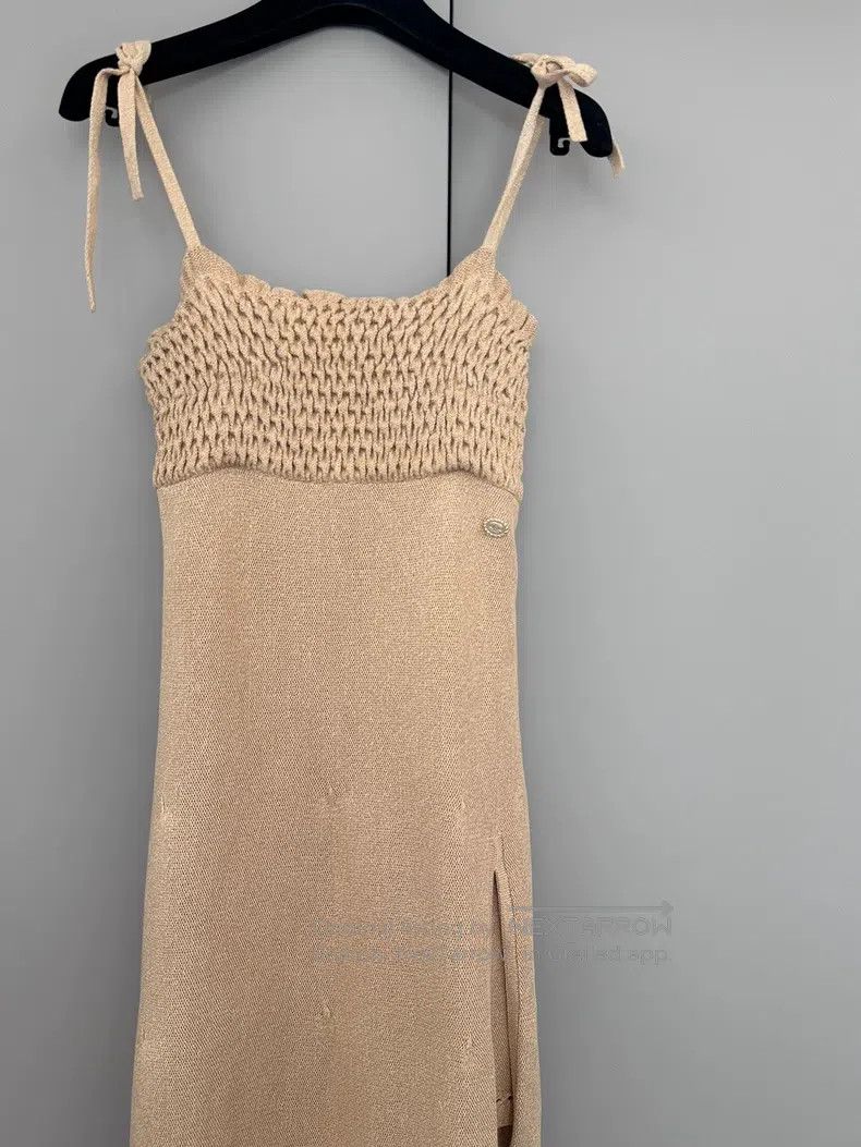 Chanel Chanel Camel-coloured suspender skirt Size XXS / US 00 / IT 34 - 7 Thumbnail