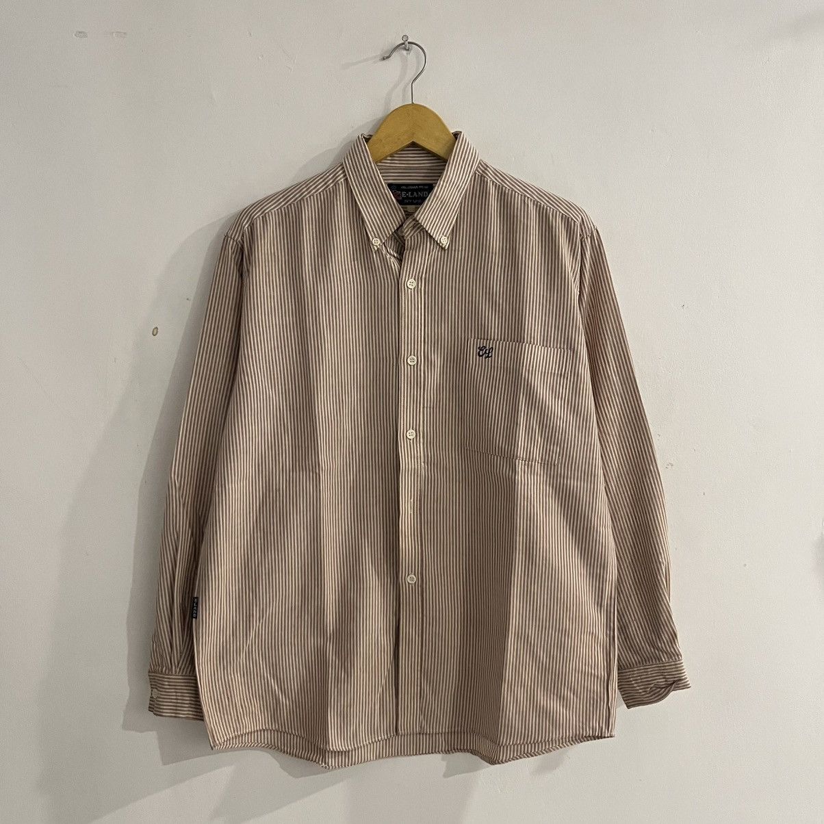 Japanese Brand e land - striped iconic shirt Size US L / EU 52-54 / 3 - 1 Thumbnail