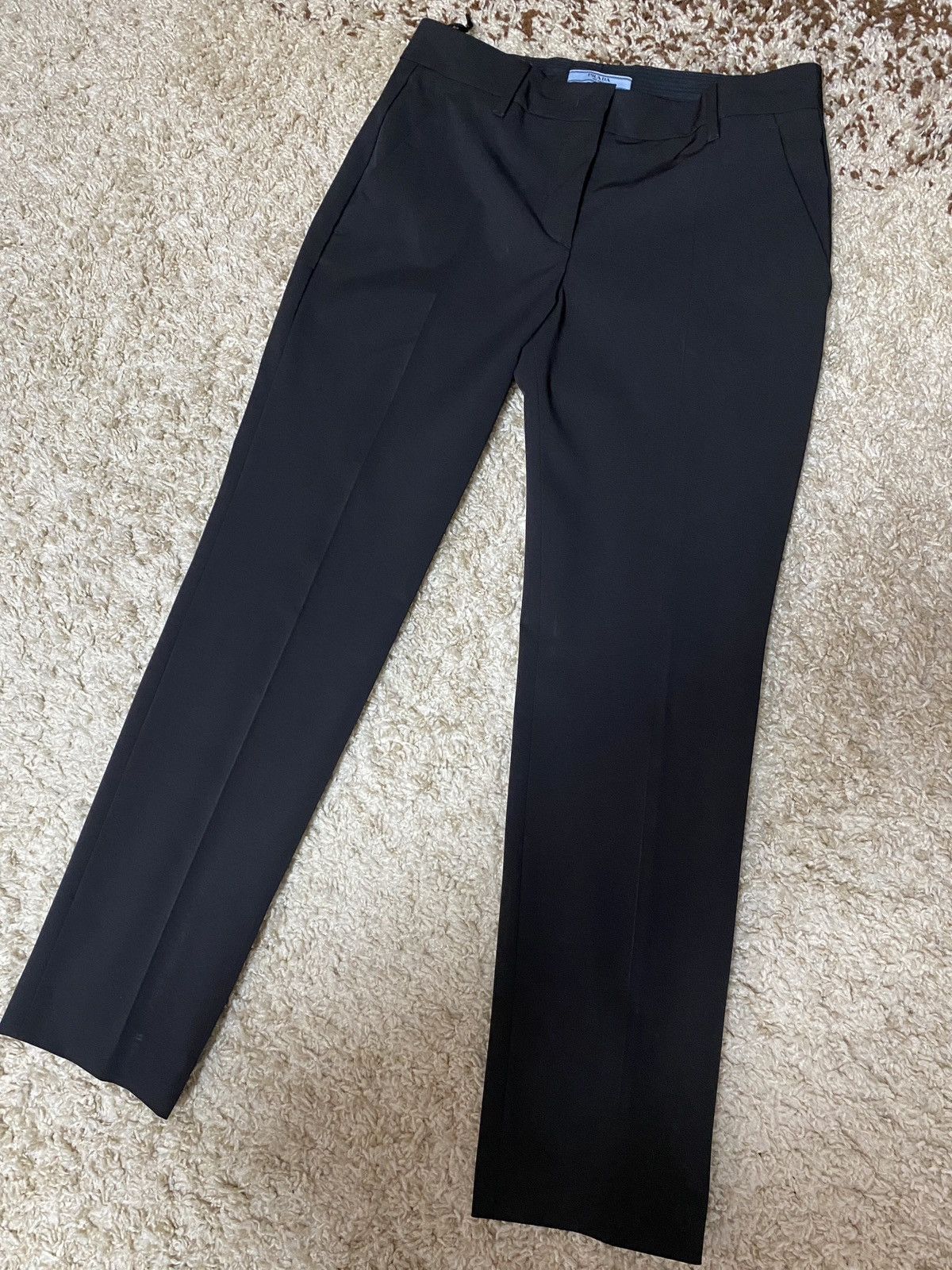 image of Prada Milano Woman Classic Pants Black 162, Women's (Size 38)