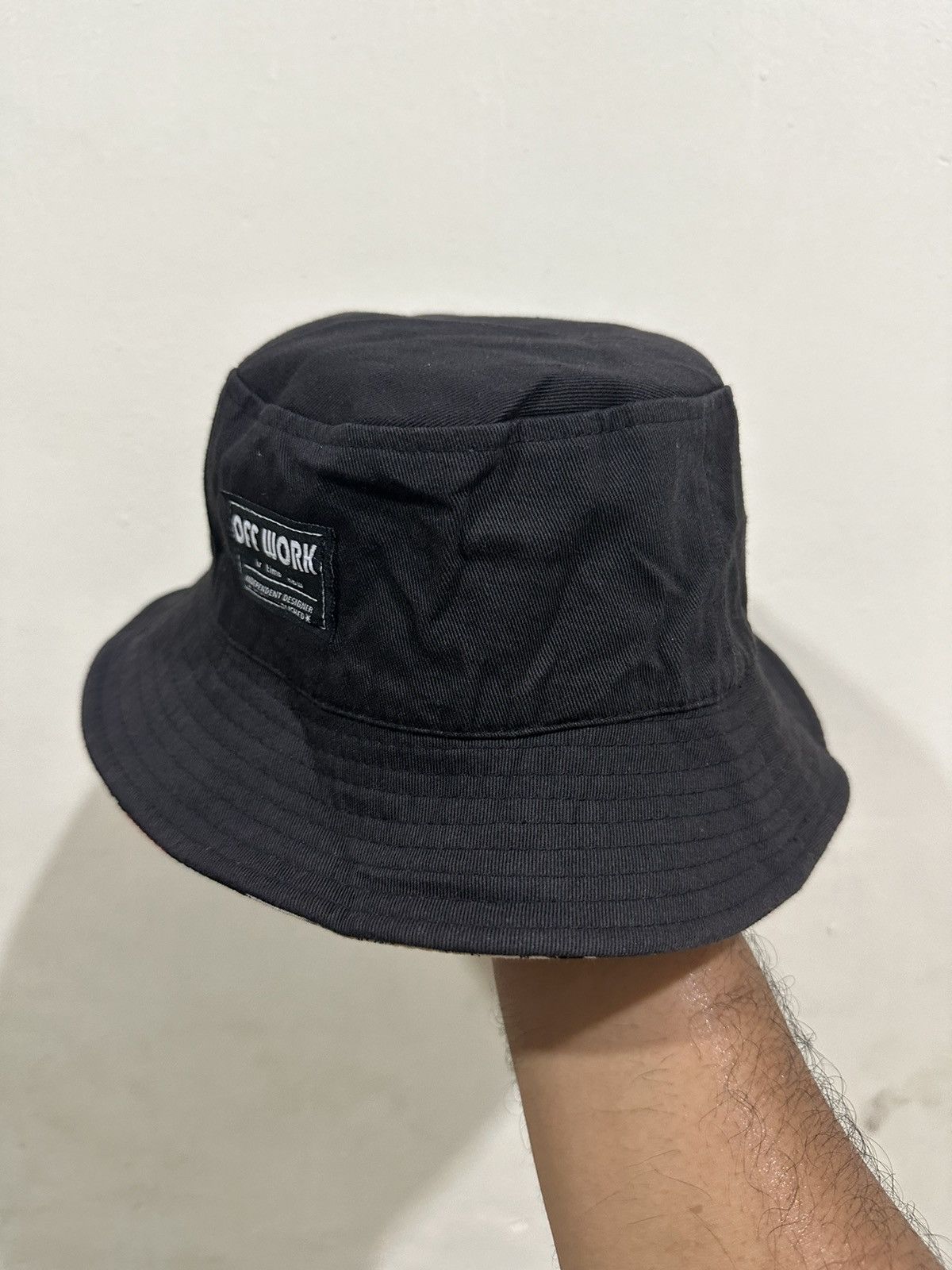Vintage Skull Rose Off Work Reversible Hat Size ONE SIZE - 7 Thumbnail