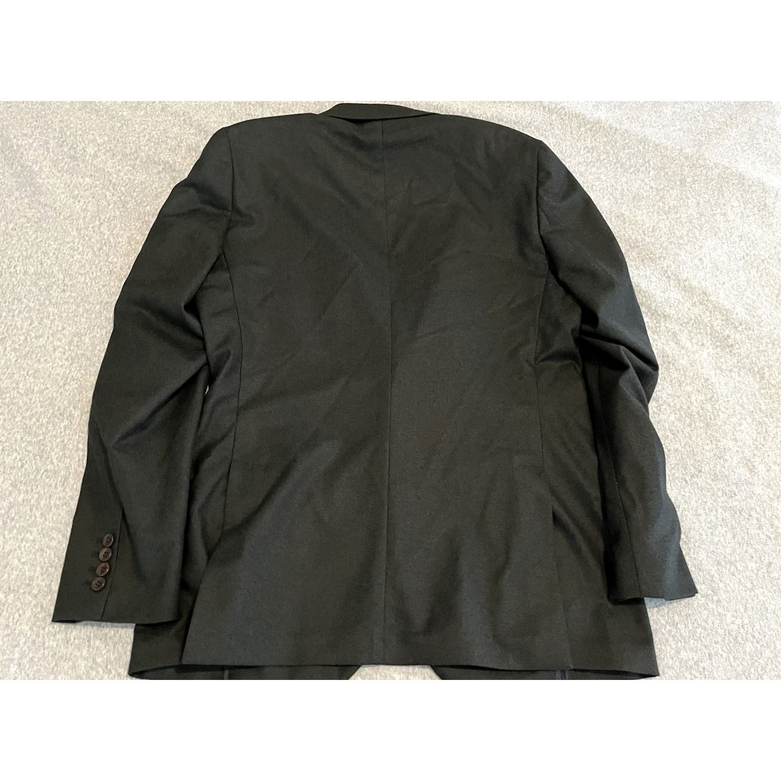 Charles Tyrwhitt Charles Tyrwhitt Blazer Sport Coat Jacket 42L Slim Fit Wool Gray 2 Button Long Coat Mens Size 42R - 7 Thumbnail