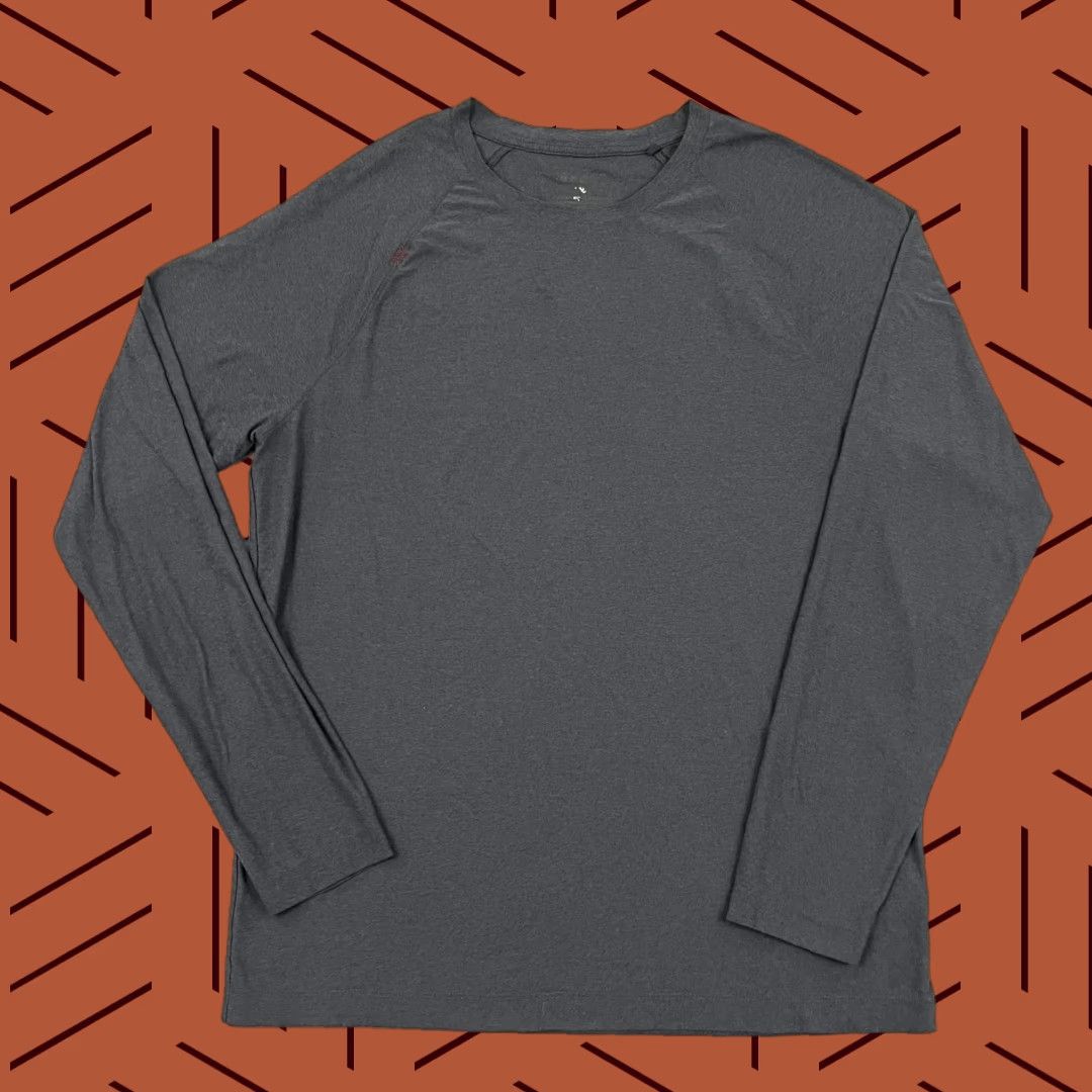 Rhone Rhone Reign Shirt Men L Gray Athletic Long Sleeve T-Shirt Active Fitness Workout Gym Training Pullover Crew Neck Size US L / EU 52-54 / 3 - 1 Thumbnail