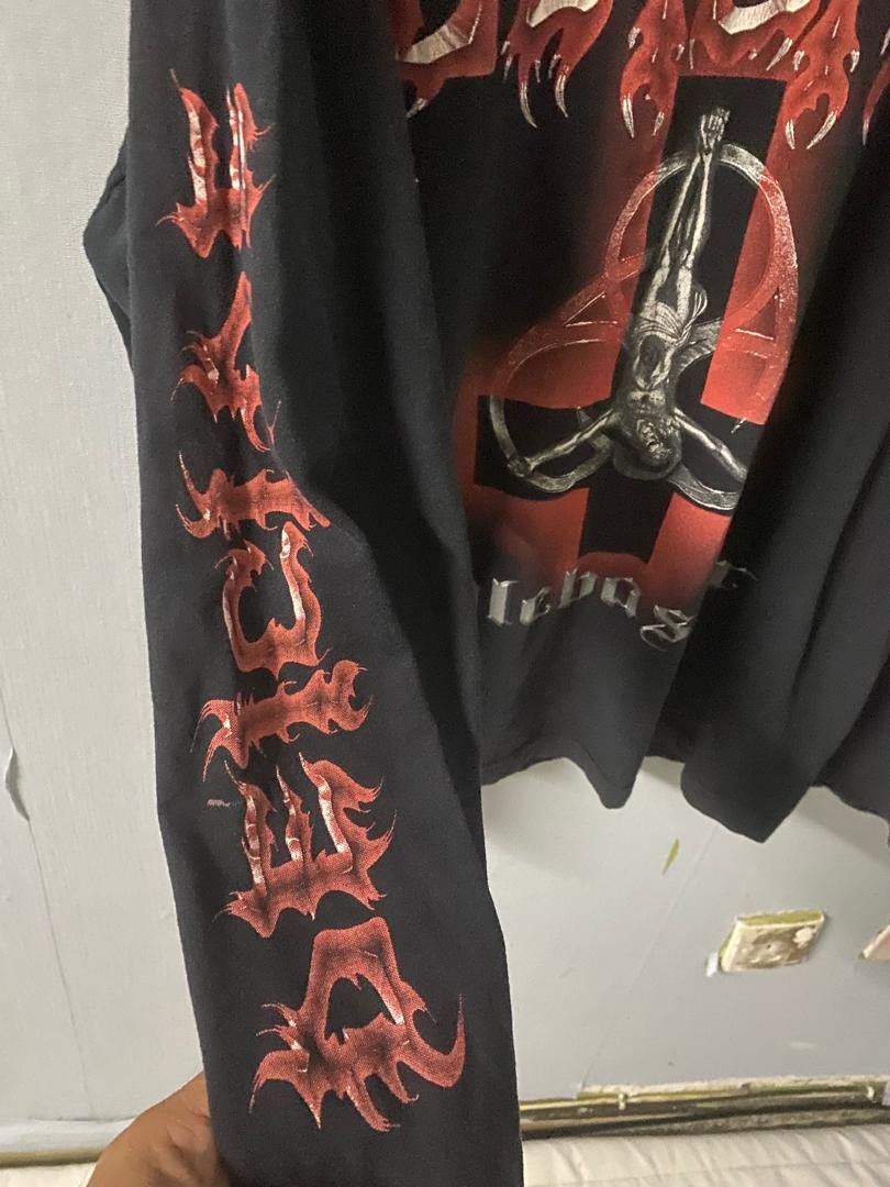 Band Tees × Vintage 2000 Blue Grape Deicide Band Tee Size US XL / EU 56 / 4 - 4 Thumbnail