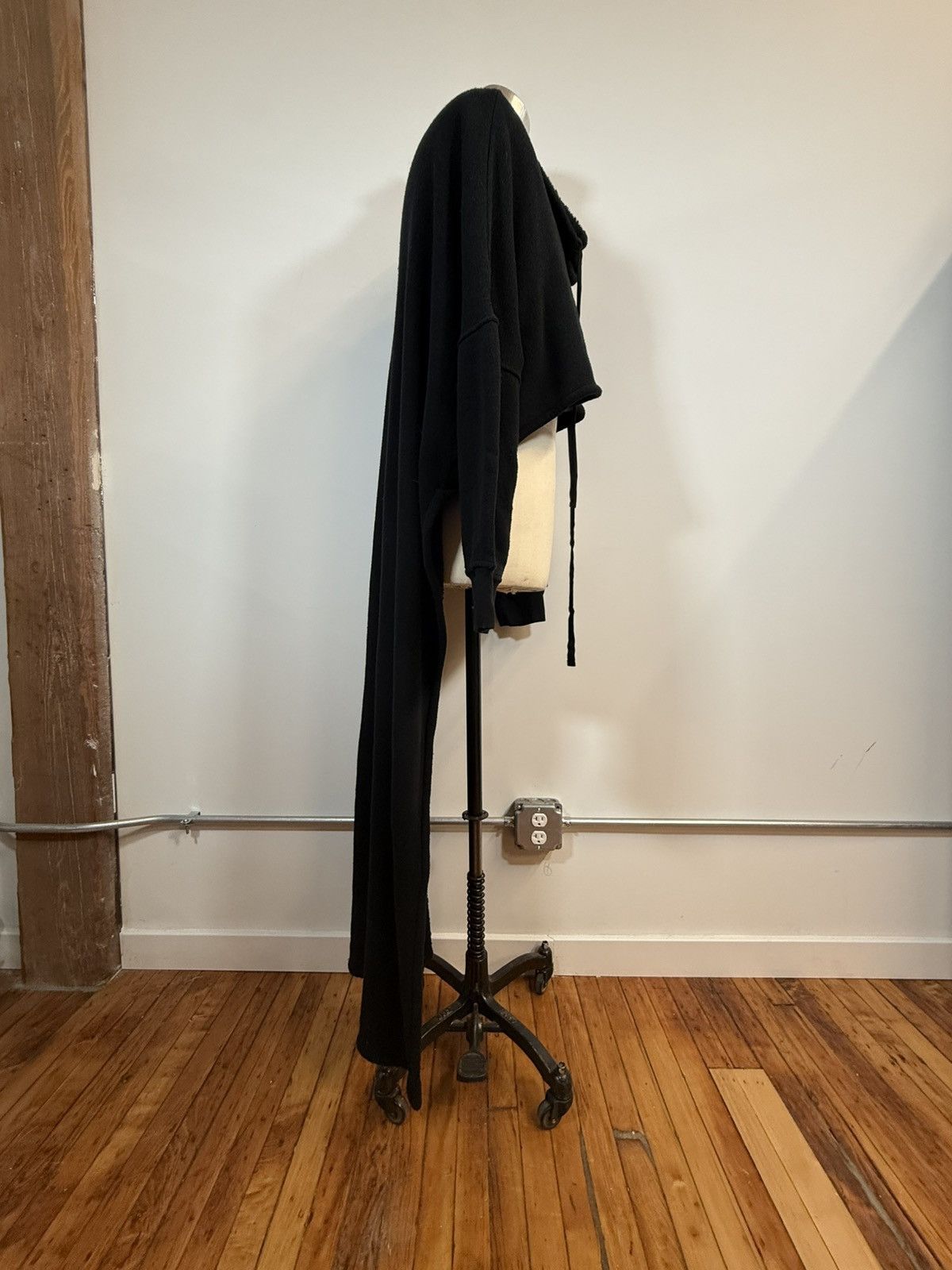 Ann Demeulemeester Ann Demeulemeester Plush Boucle Terry High-Low Hoodie - 38 Size XS / US 0-2 / IT 36-38 - 3 Thumbnail