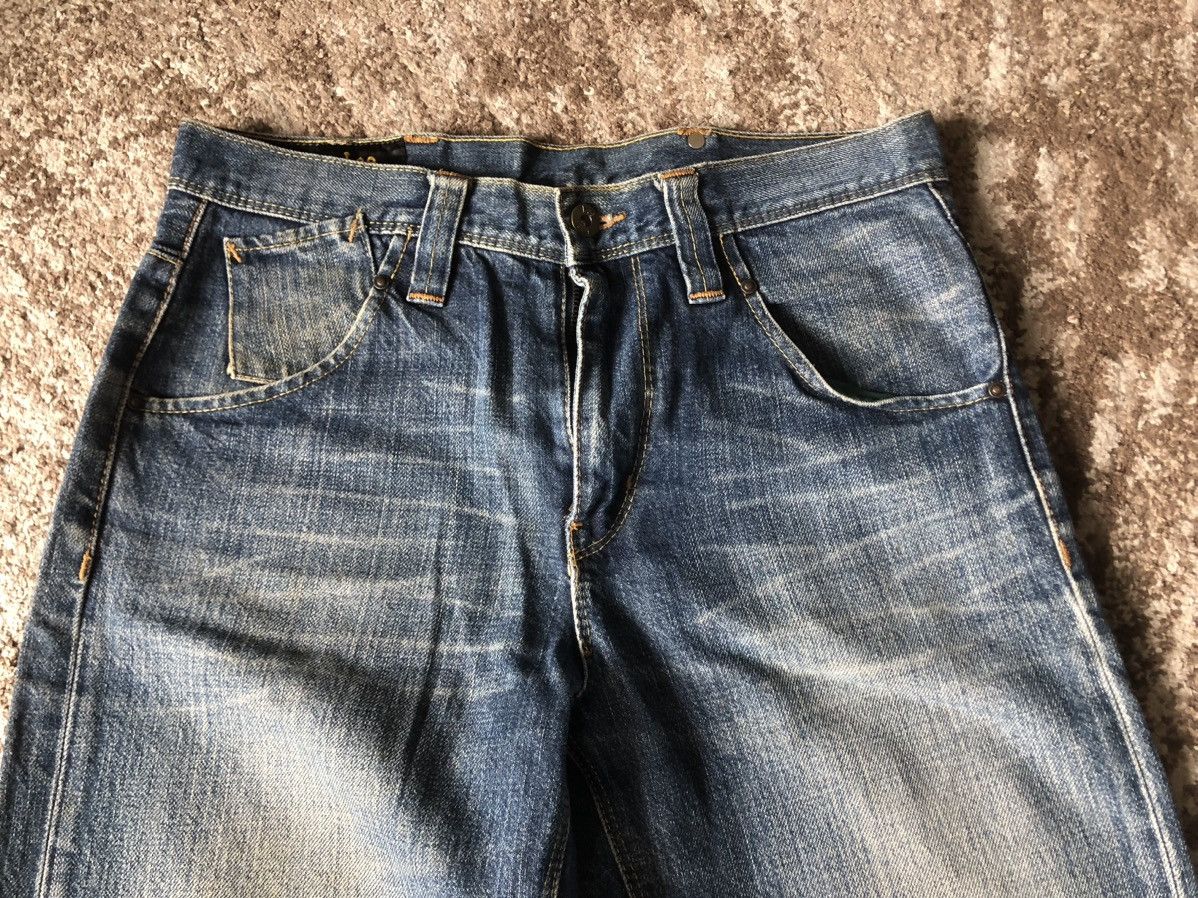 Jean Baggy Jeans Vintage Lee Rider half Selvedge Jeans Size US 32 / EU 48 - 3 Thumbnail