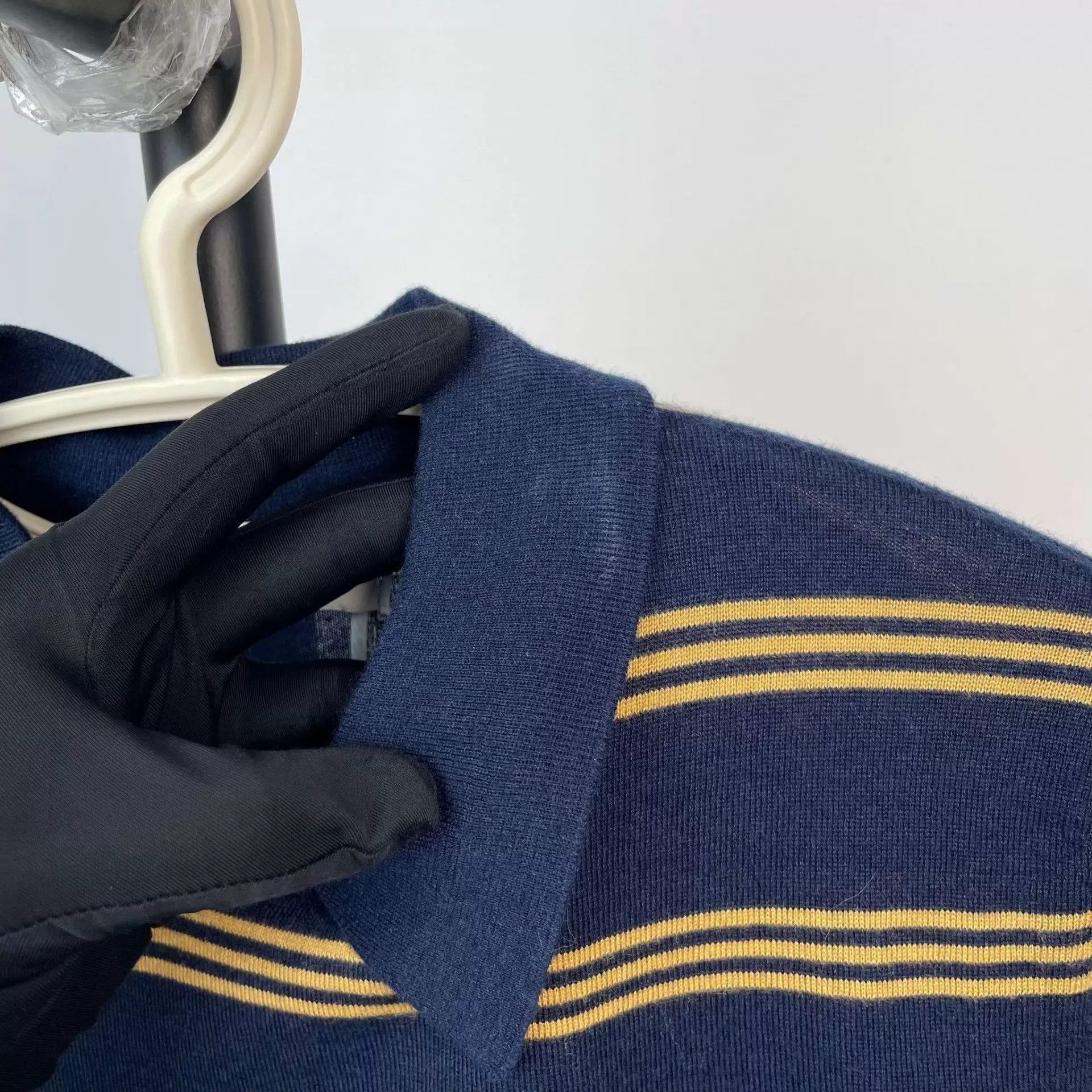 Miu Miu MIU MIU striped blue yellow polo shirt size 36 Size XS / US 0-2 / IT 36-38 - 9 Thumbnail