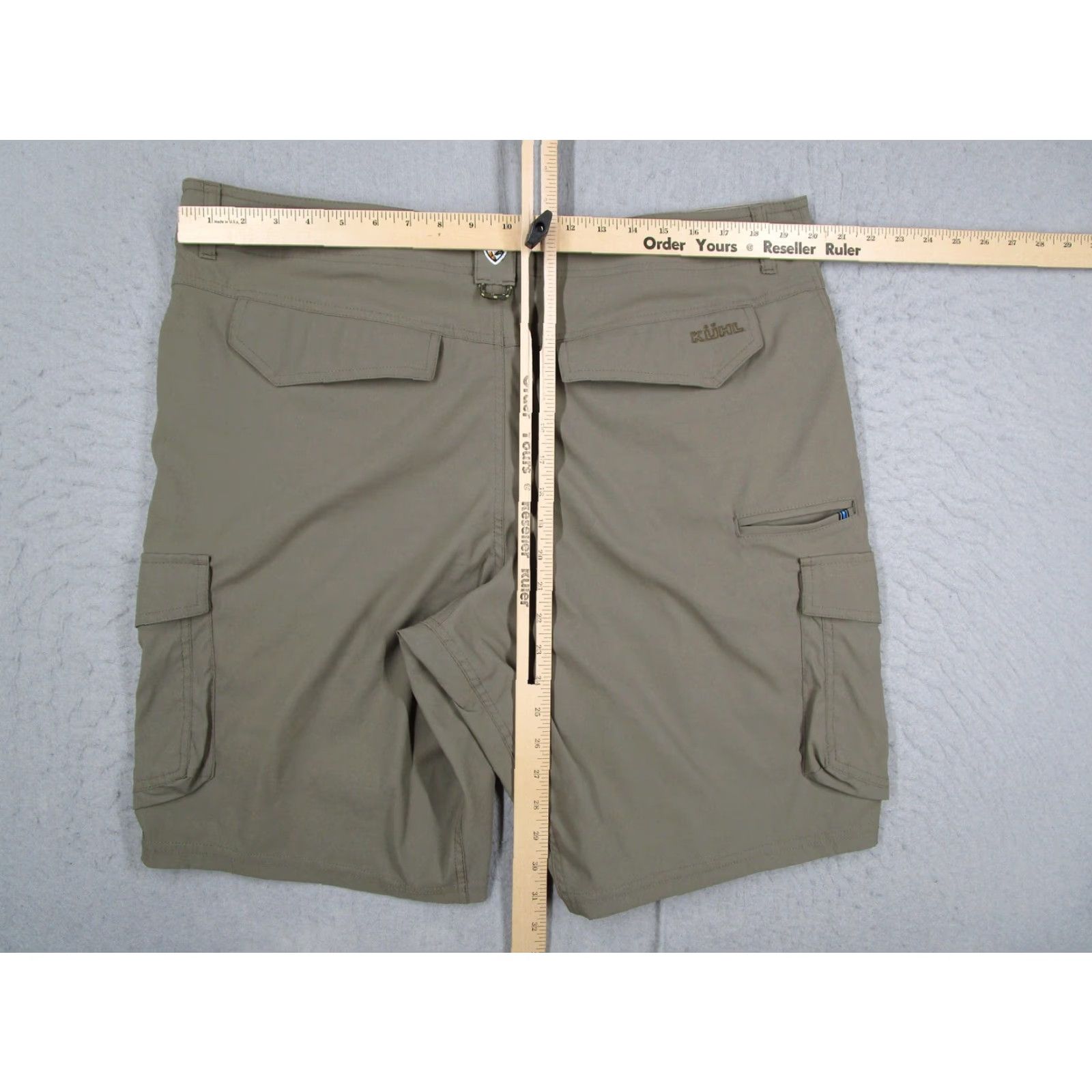 Vintage KÜHL Mens 40 Green Renegade Cargo Shorts Athletic Hiking Stretch Nylon Lightweight Quick Dry Pockets Size US 40 / EU 56 - 7 Thumbnail