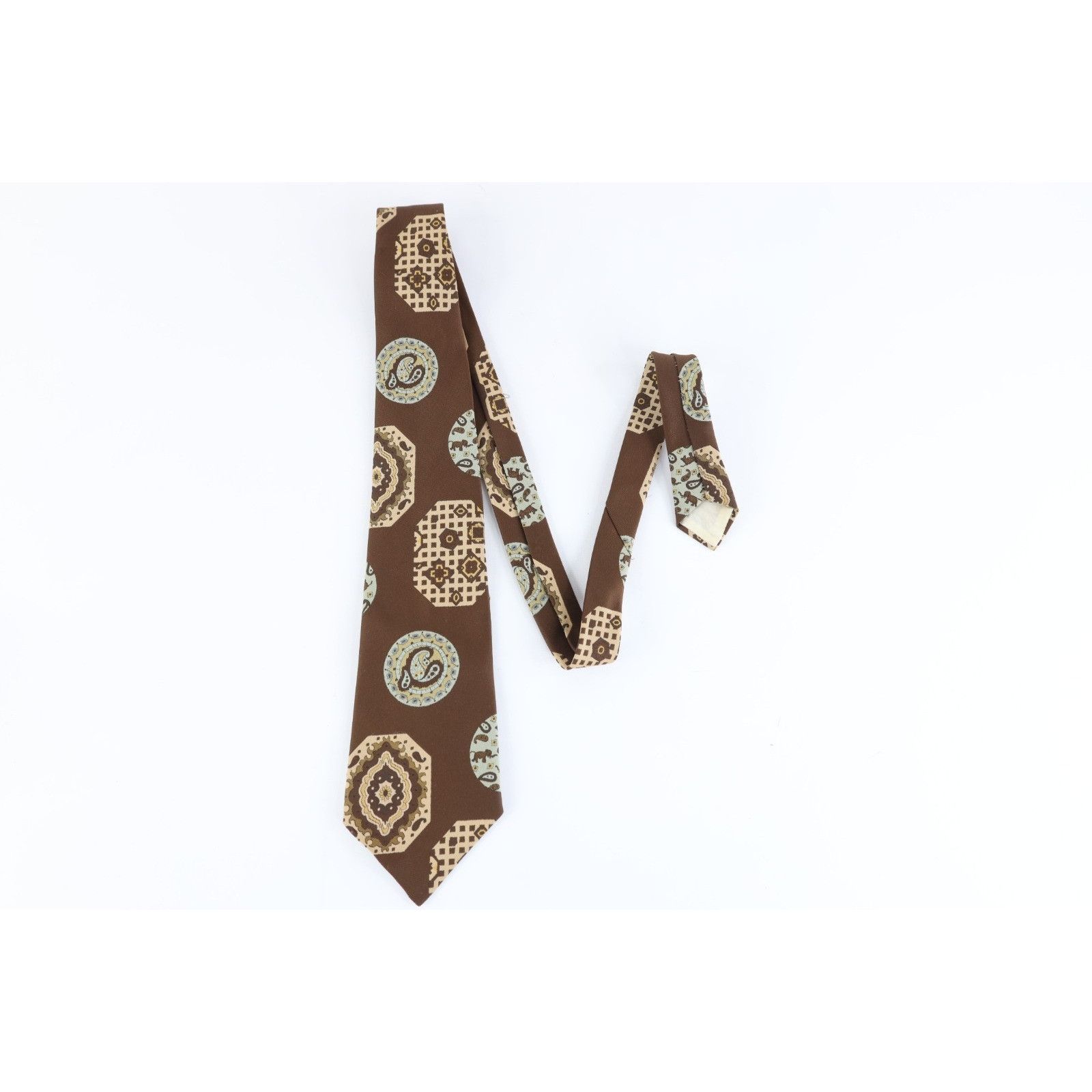 Vintage Vintage 60s 70s Mid Century Modern MCM Paisley Neck Ti Size ONE SIZE - 2 Thumbnail