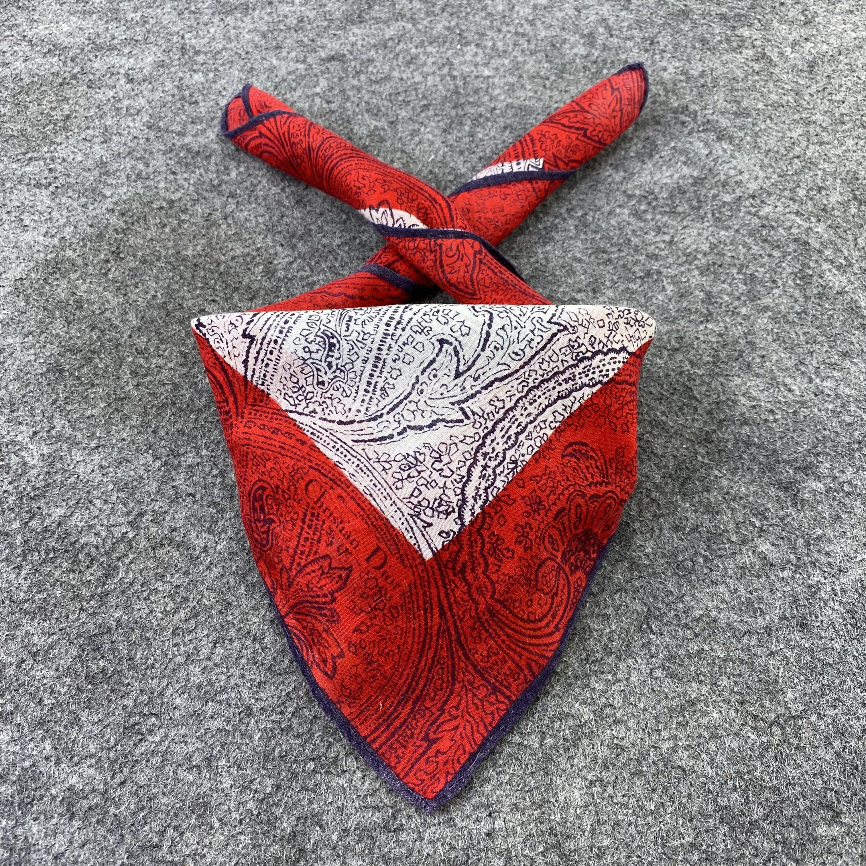 Designer Christian Dior Handkerchief / Bandana / Neckerchief -B647 Size ONE SIZE - 2 Thumbnail