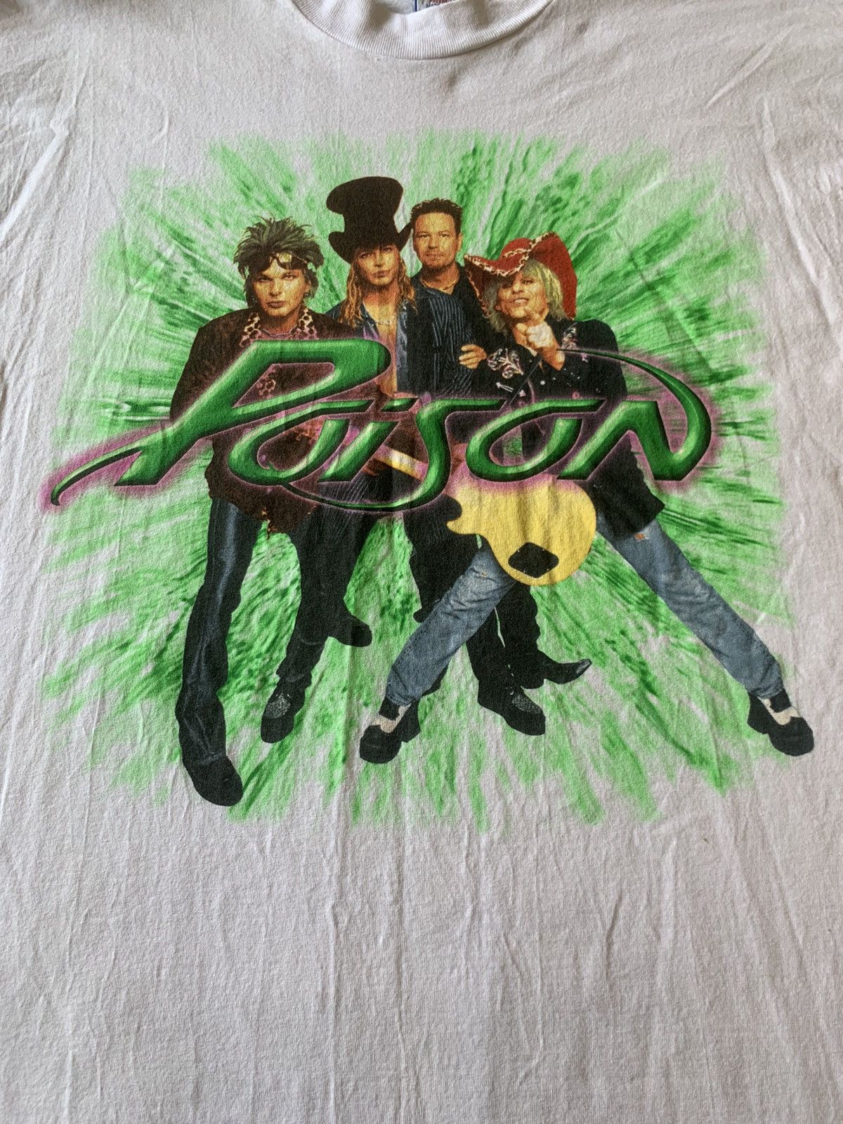 Band Tees × Vintage Vintage Poison All Sport Tee Size US XL / EU 56 / 4 - 2 Thumbnail
