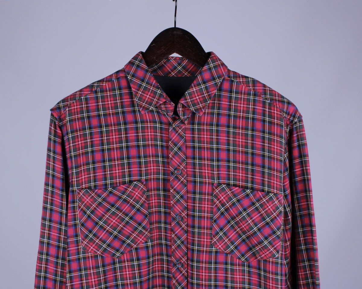 Designer × Dolce & Gabbana Dolce & Gabbana George Plaid Red Long Sleeve Button Shirt Size US L / EU 52-54 / 3 - 2 Thumbnail