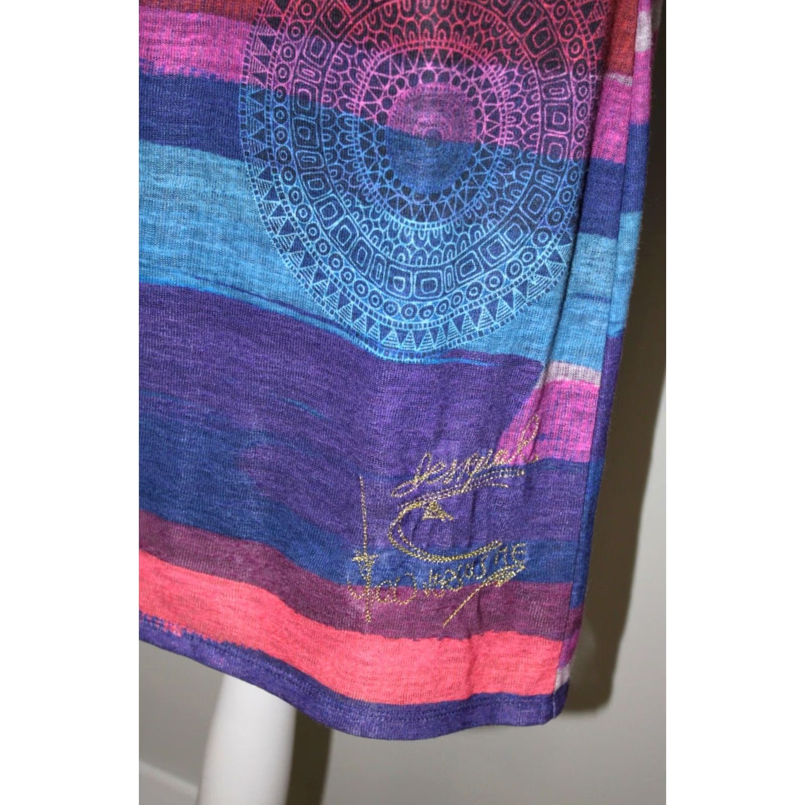 Desigual Desigual XL Womens Dress A-Line Short Multicoloured Dress Womens XL Size XL / US 12-14 / IT 48-50 - 2 Thumbnail