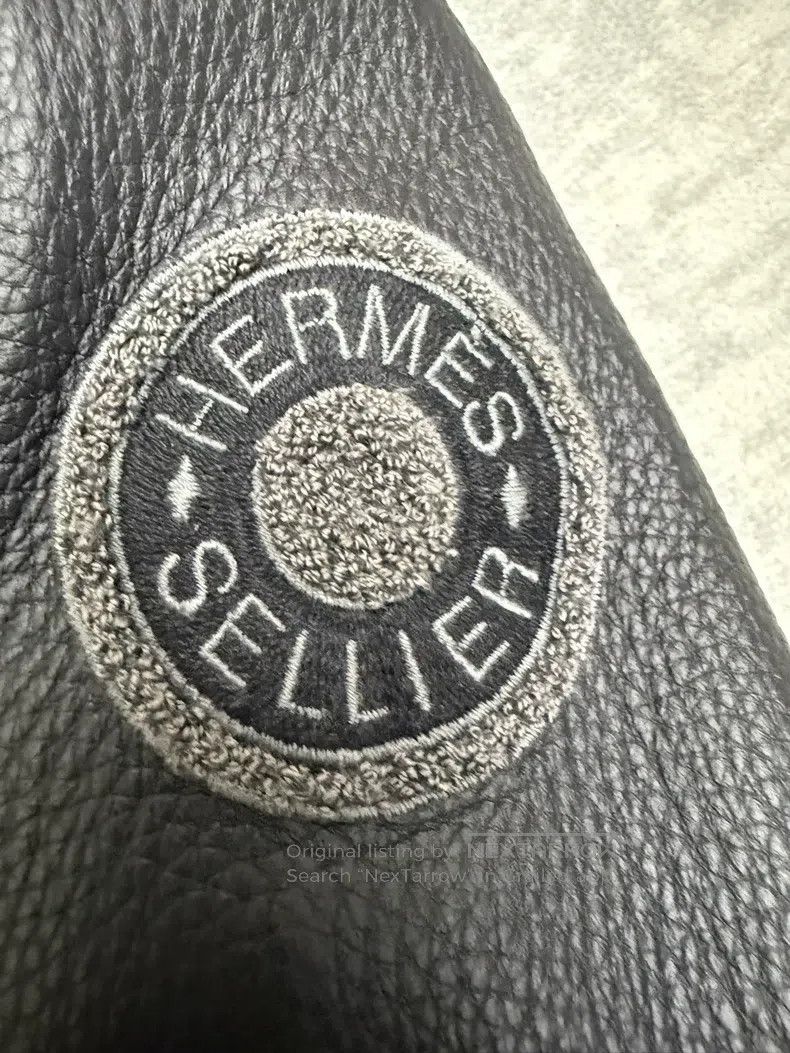 Hermes Hermes Cashmere and Leather Baseball Jacket Size XXS / US 00 / IT 34 - 2 Thumbnail