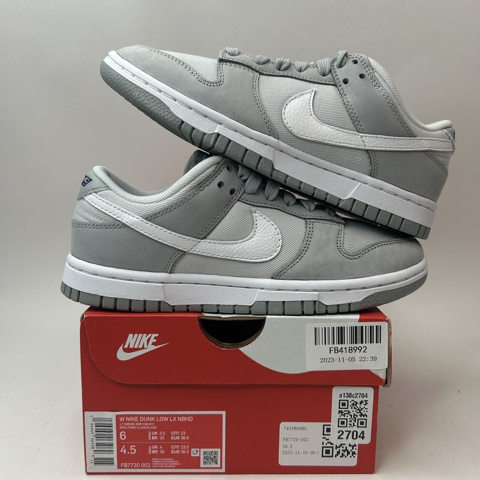 Nike Nike Dunk Low LX WMNS “Light Smoke Grey” 2023 Size US 6 / IT 36 - 1 Thumbnail
