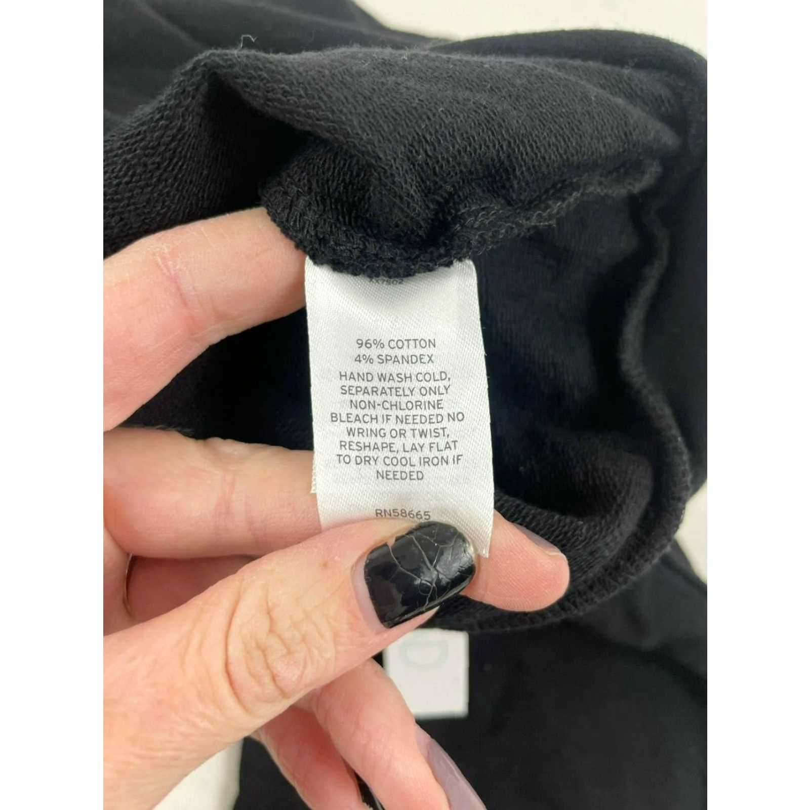 Vintage ABOUND Sweatshirt Women's S Black Hooded Cropped Pullover Drawstring NWT Size S / US 4 / IT 40 - 6 Thumbnail