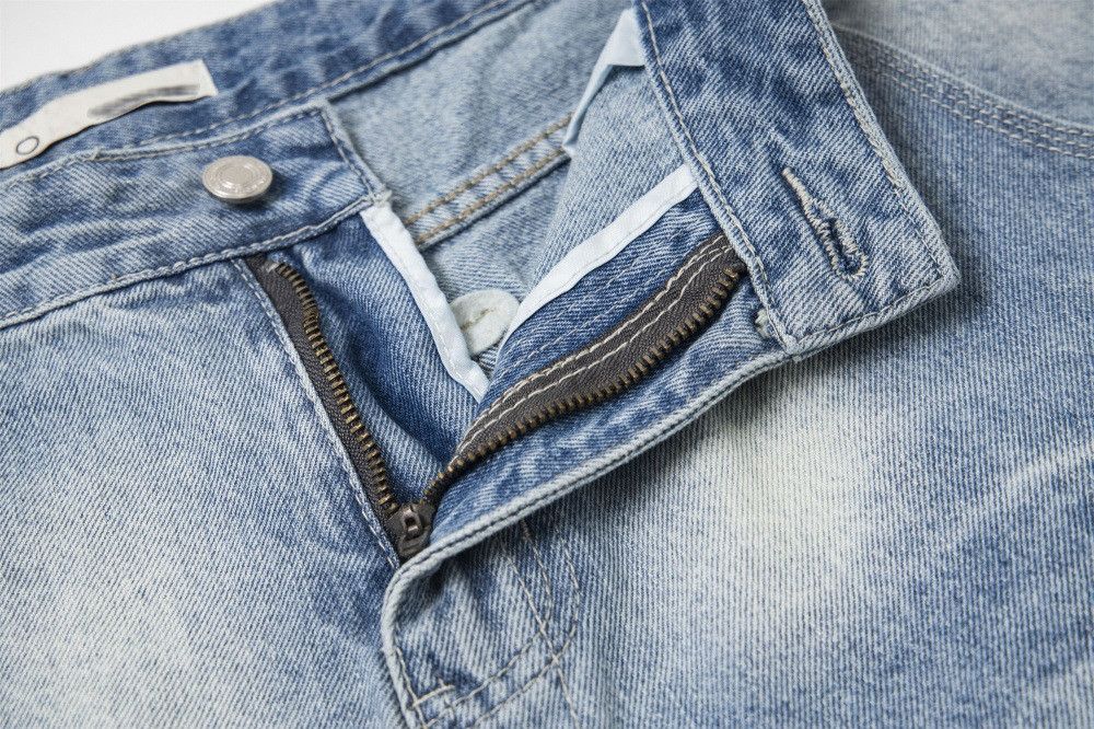Japanese Brand × Jean Retro street gradient washed old punk denim shorts Size US 32 / EU 48 - 4 Thumbnail