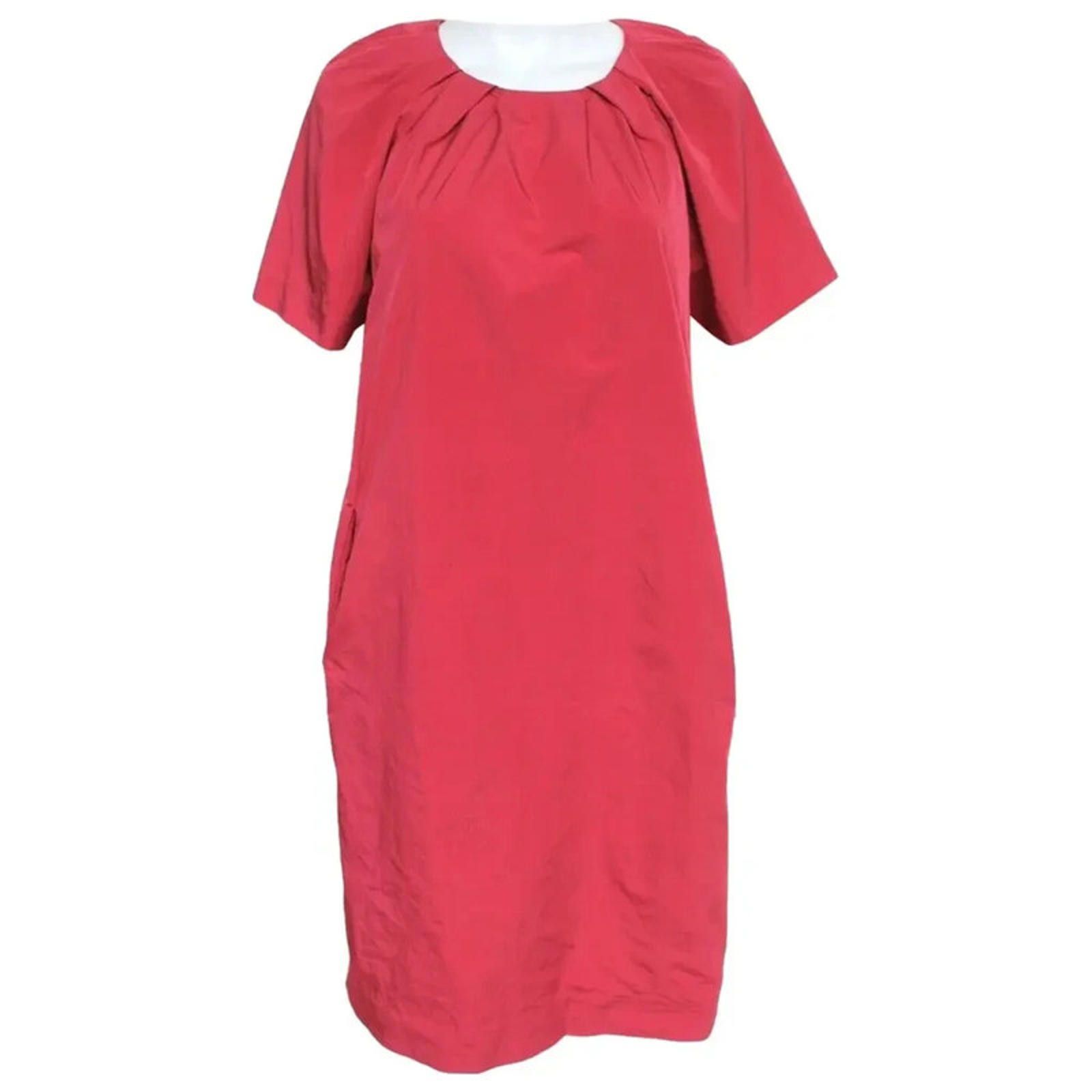 Marni MARNI Pink Loose fitted A-line Dress It 46 uk 14 Size L / US 10 / IT 46 - 1 Thumbnail