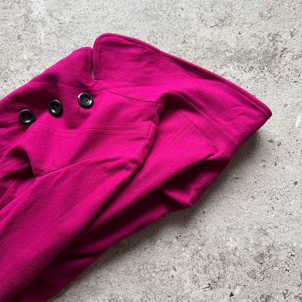 Other Marc Aurel Fuchsia Wool Blend Double Breasted Peacoat Jacket Size M / US 6-8 / IT 42-44 - 5 Thumbnail