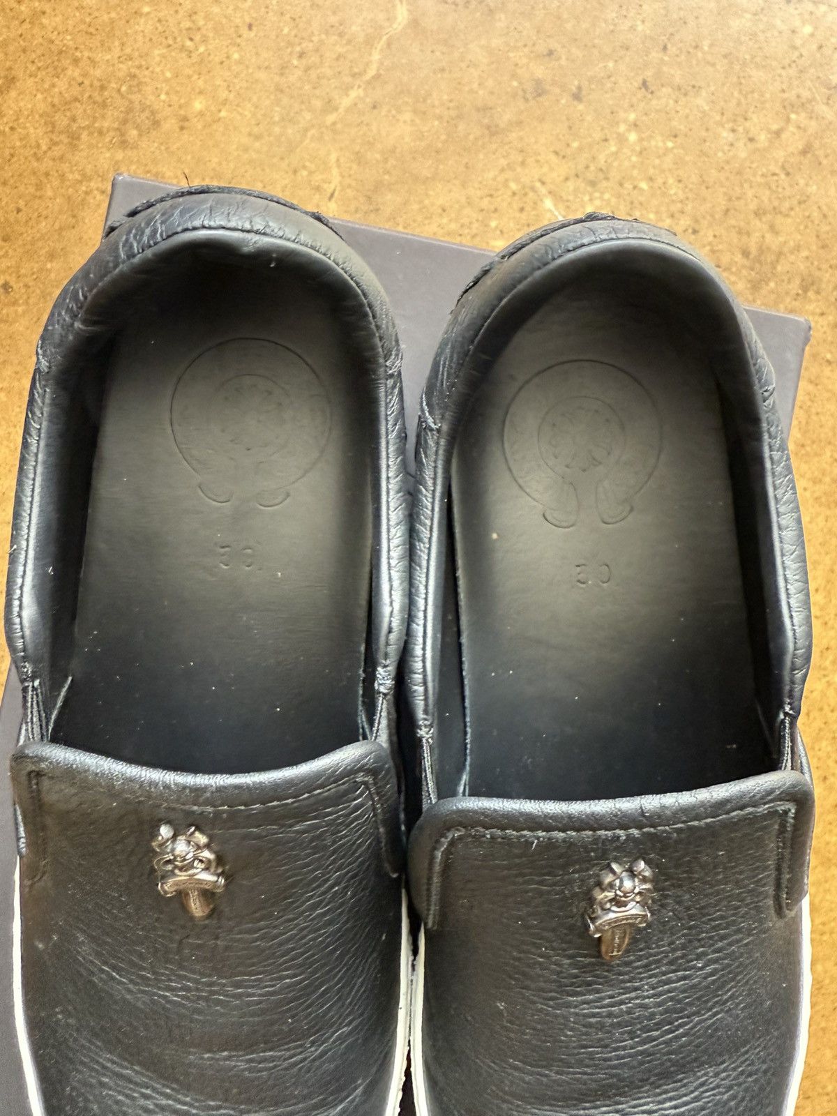 Chrome Hearts Chrome Hearts Slip On Leather Sneaker black (39) Size US 8 / EU 41 - 2 Thumbnail