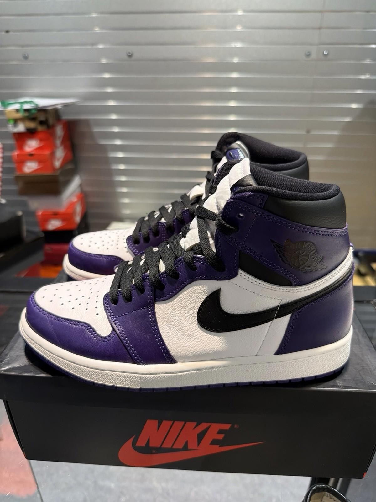Jordan Brand Air Jordan 1 High Court Purple Sneakers 2.0 Size 8.5 Size US 8.5 / EU 41-42 - 6 Thumbnail
