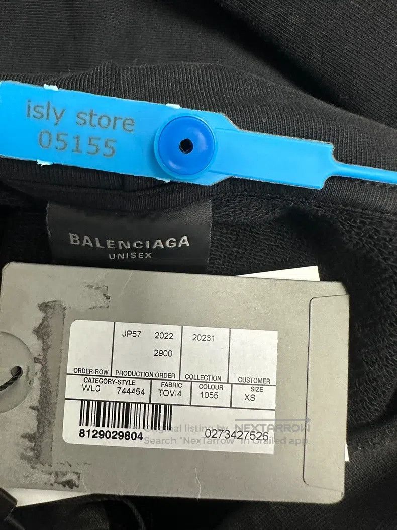 Balenciaga Balenciaga Solid Color Ribbed Sleeve Hooded Long Sleeve Ja Size US XS / EU 42 / 0 - 4 Thumbnail