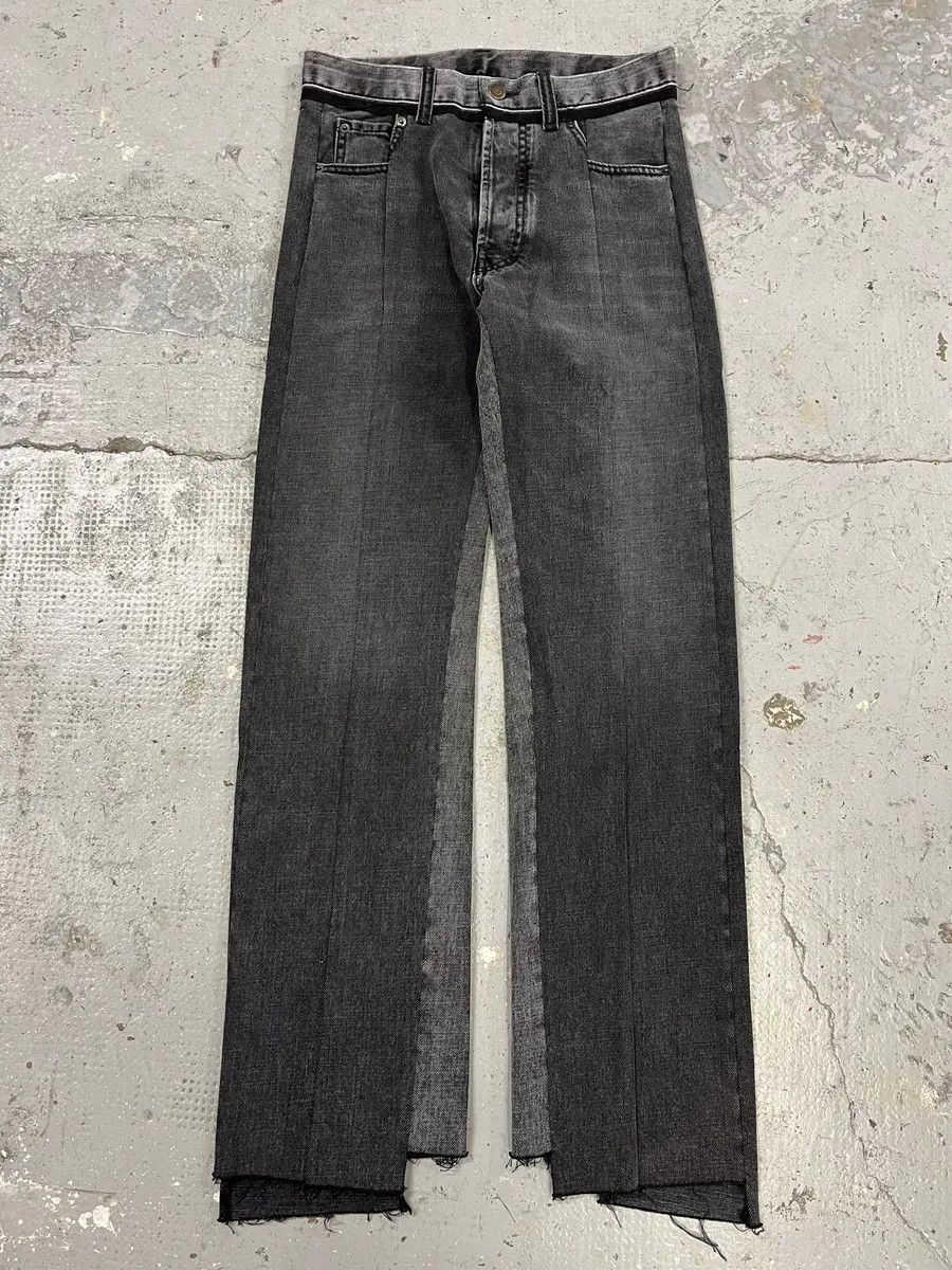Maison Margiela × Vintage SS2021 Maison Margiela Black Destructured Denim Jeans Size US 30 / EU 46 - 3 Thumbnail