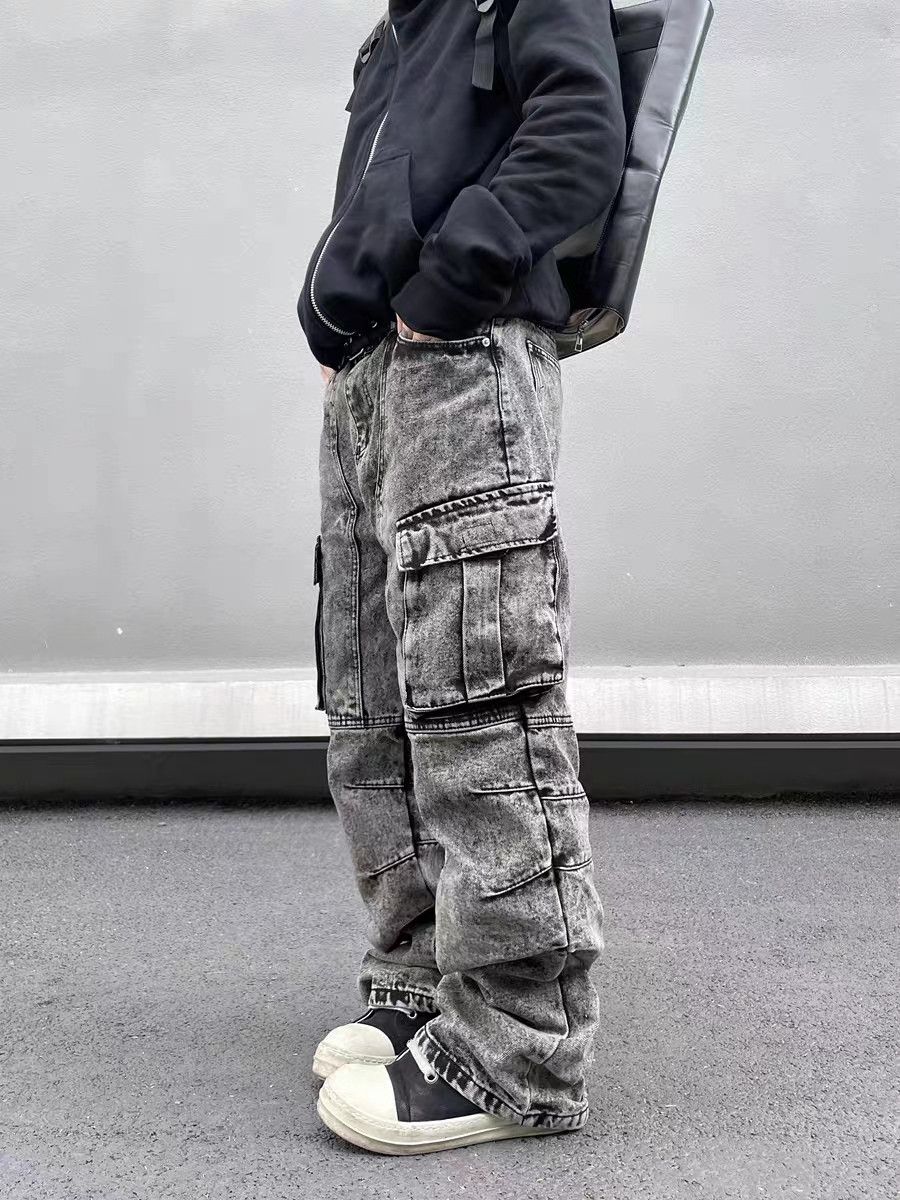 Japanese Brand × Jean Vintage washed distressed rare heavyweight jeans Size US 31 - 3 Thumbnail