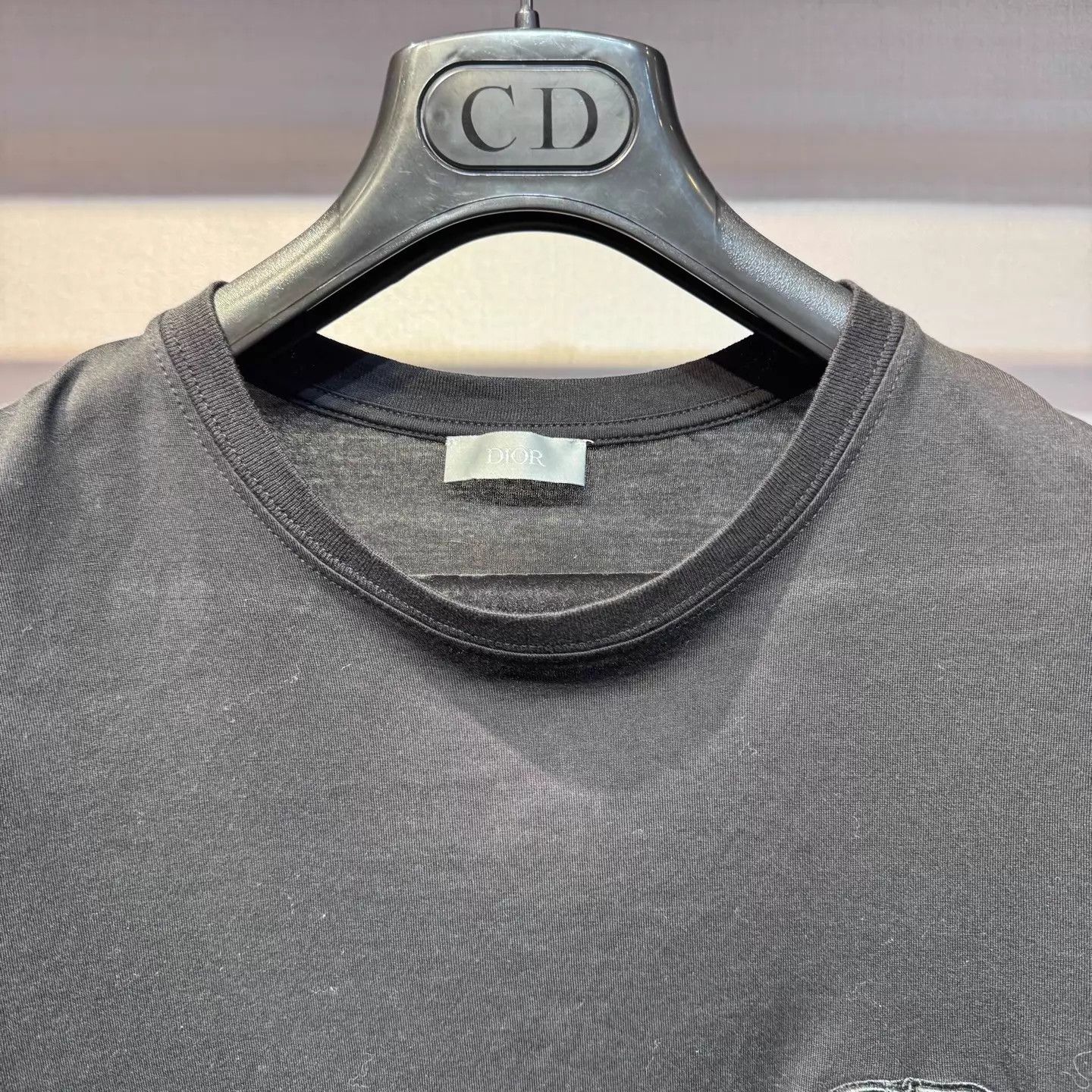 Dior Dior knit logo black short sleeve tee S new Size US S / EU 44-46 / 1 - 3 Thumbnail